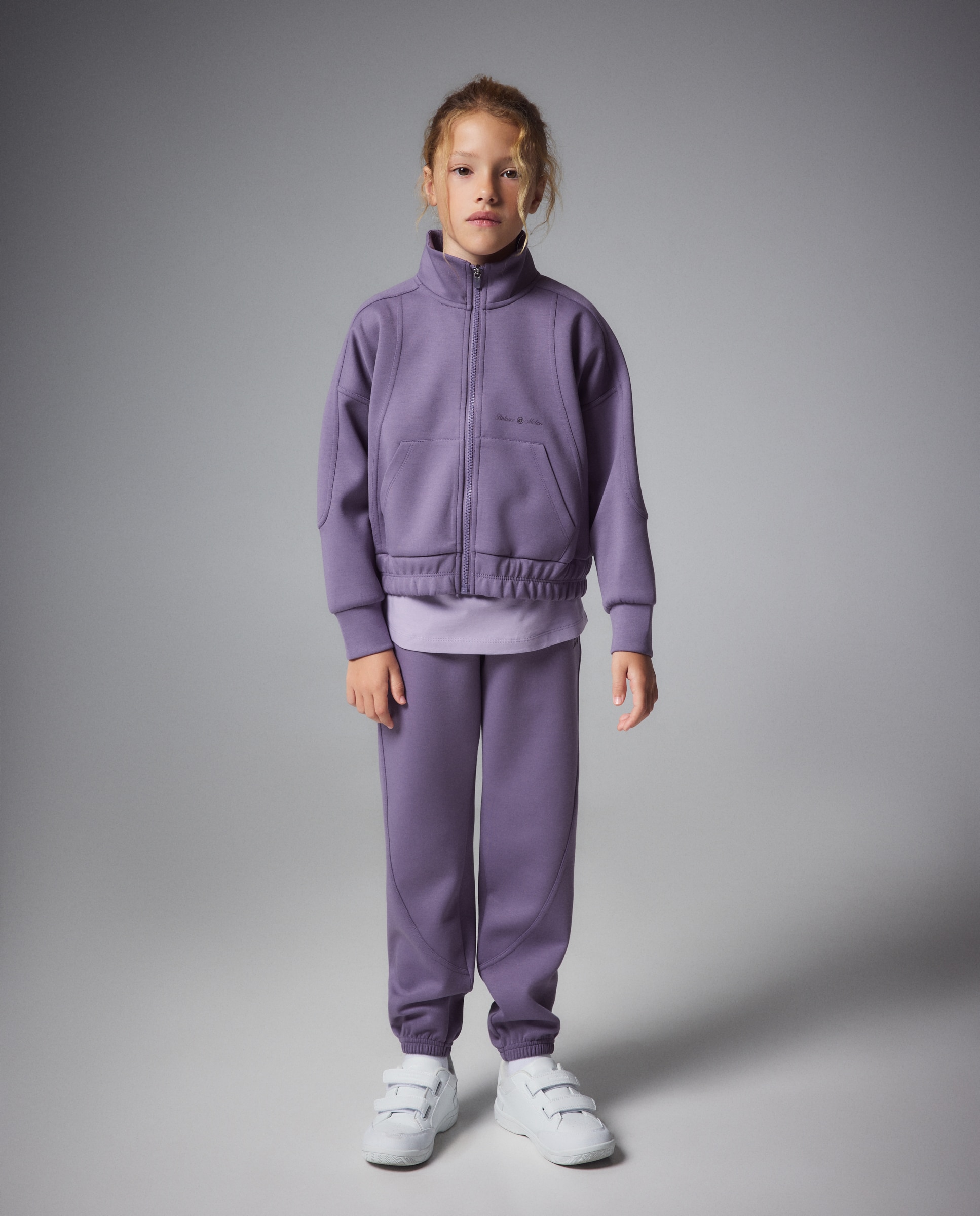 Pantalón largo de viscosa de sportcasual de niña Boomerang - 282 Malva 282 Malva-1
