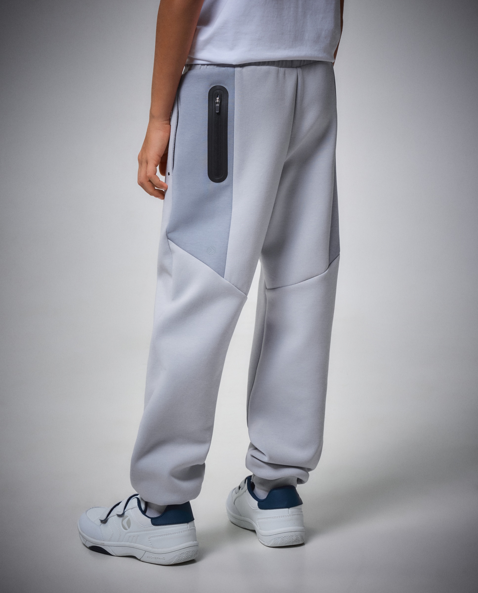 Calças com Punho Sportcasual de Menino Cinzento-claro-3
