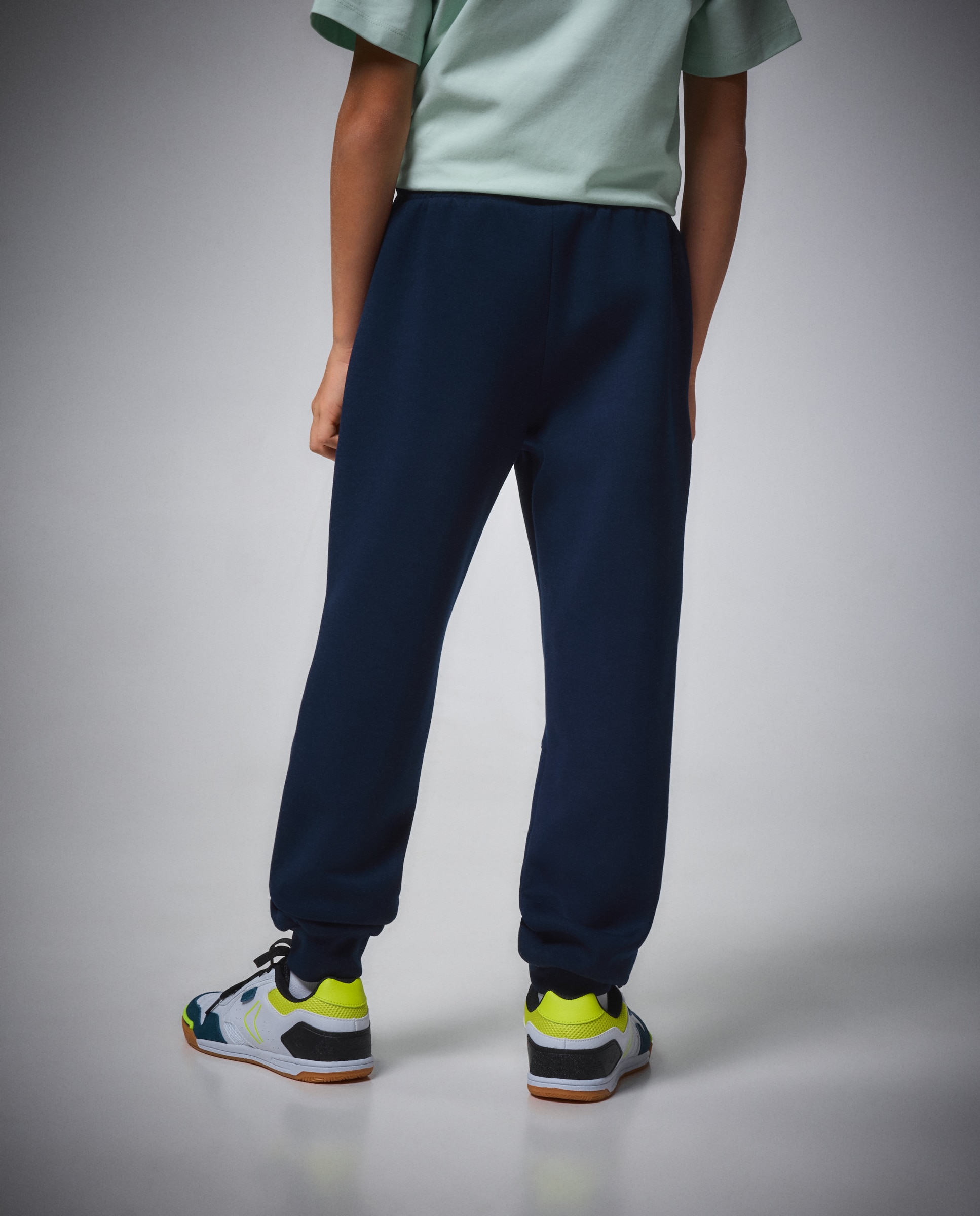Pantalón con puño de viscosa de sportcasual de niño Boomerang - Azul marino Azul marino-3