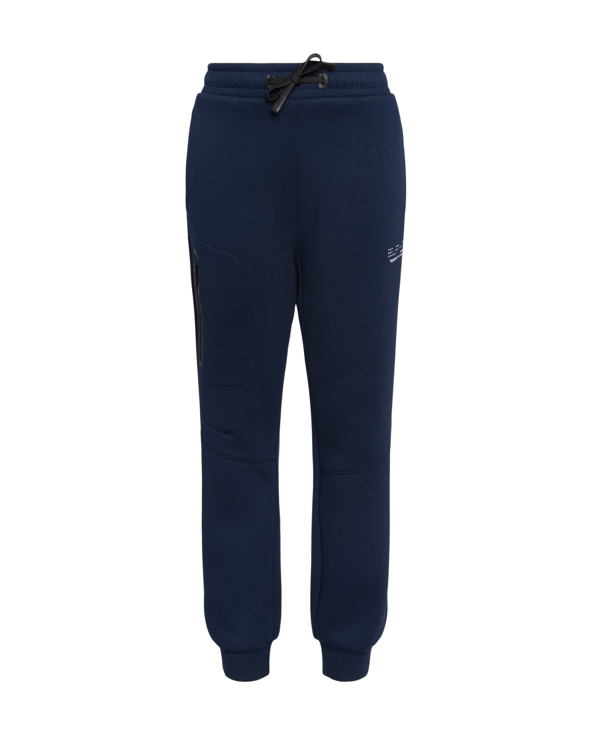 Pantalón con puño de viscosa de sportcasual de niño Boomerang - Azul marino Azul marino-4