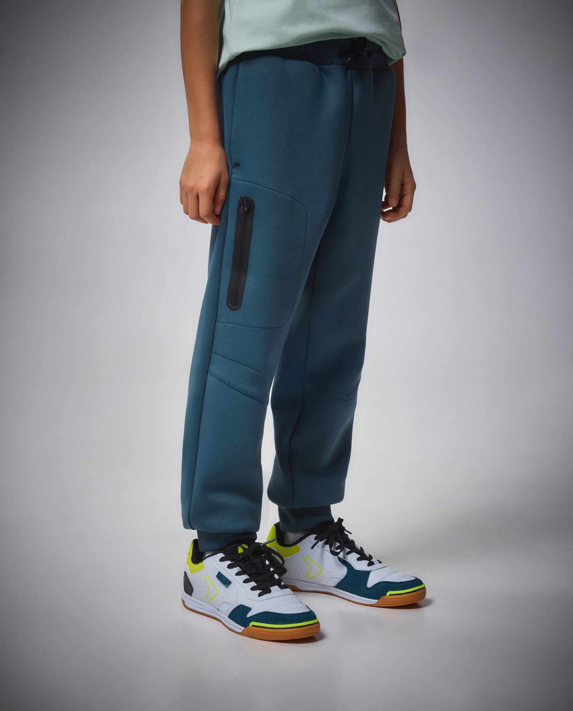 Calças com Punho de Viscose Sportcasual de Menino 510 Verde Claro-2