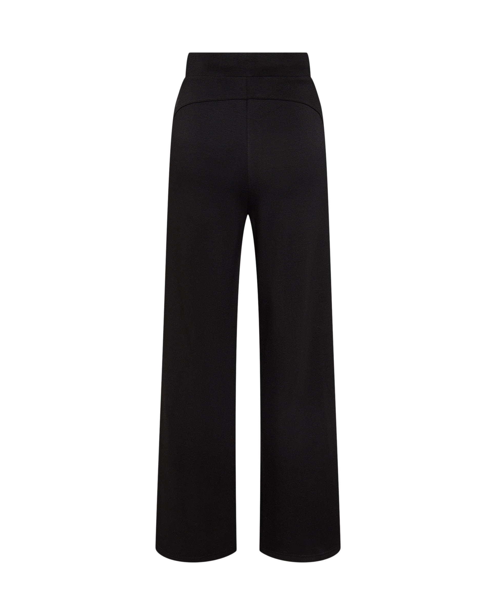 Calças Flare de Viscose Sportcasual de Mulher Preto-5