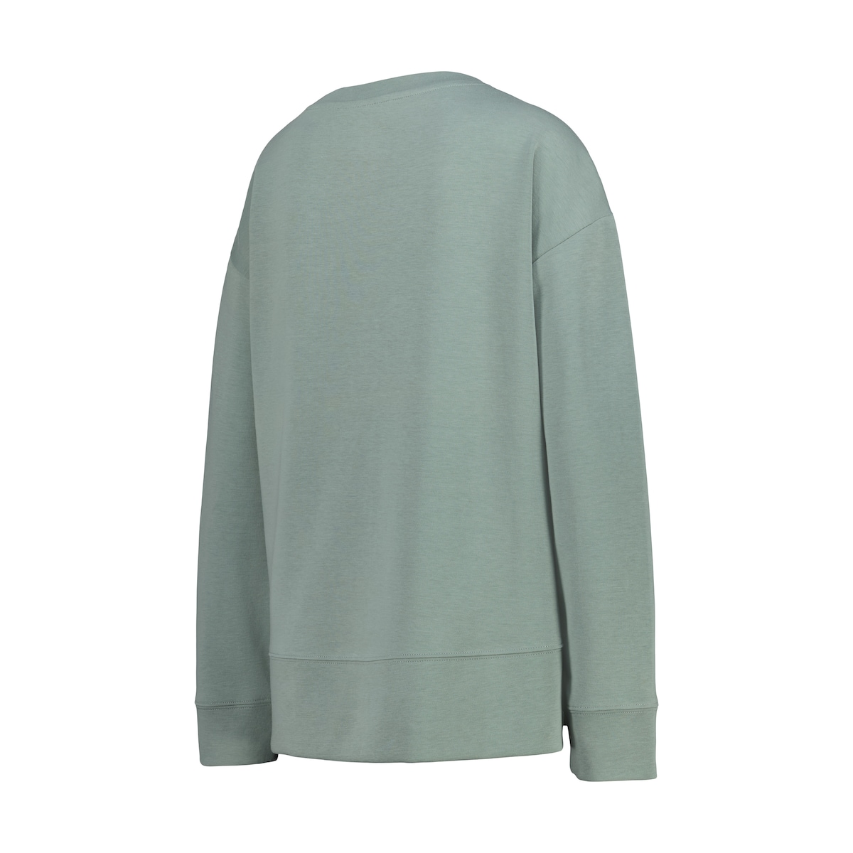 Sweatshirt de Decote Redondo Sportcasual de Mulher Verde-5