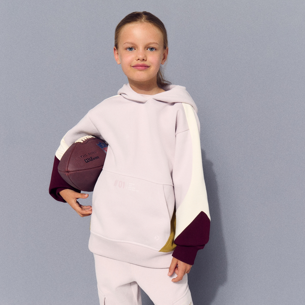 Sweatshirt Quente com Capuz Sportcasual de Menina Buganvília-1