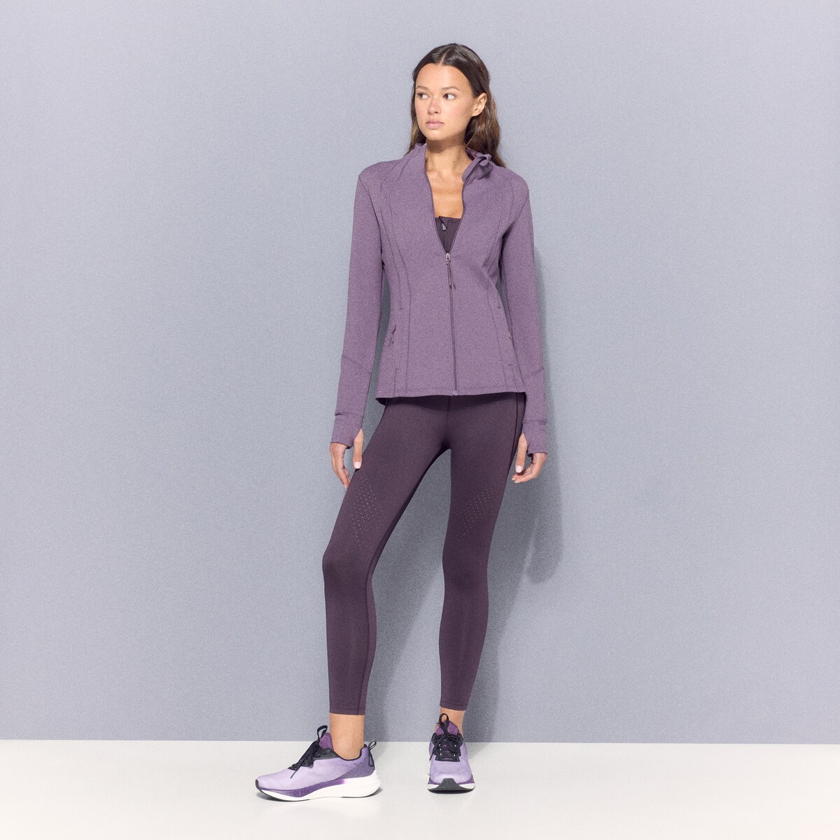 Casaco de Training de Mulher Malva-2
