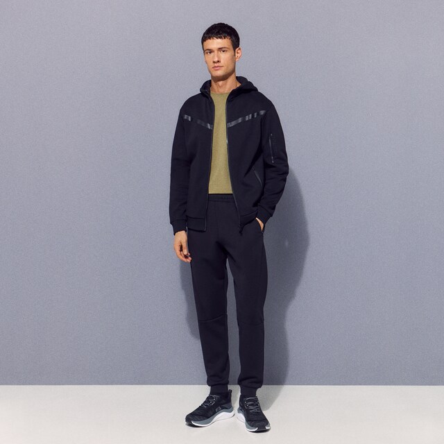 Sudadera abierta con capucha de sportcasual para hombre