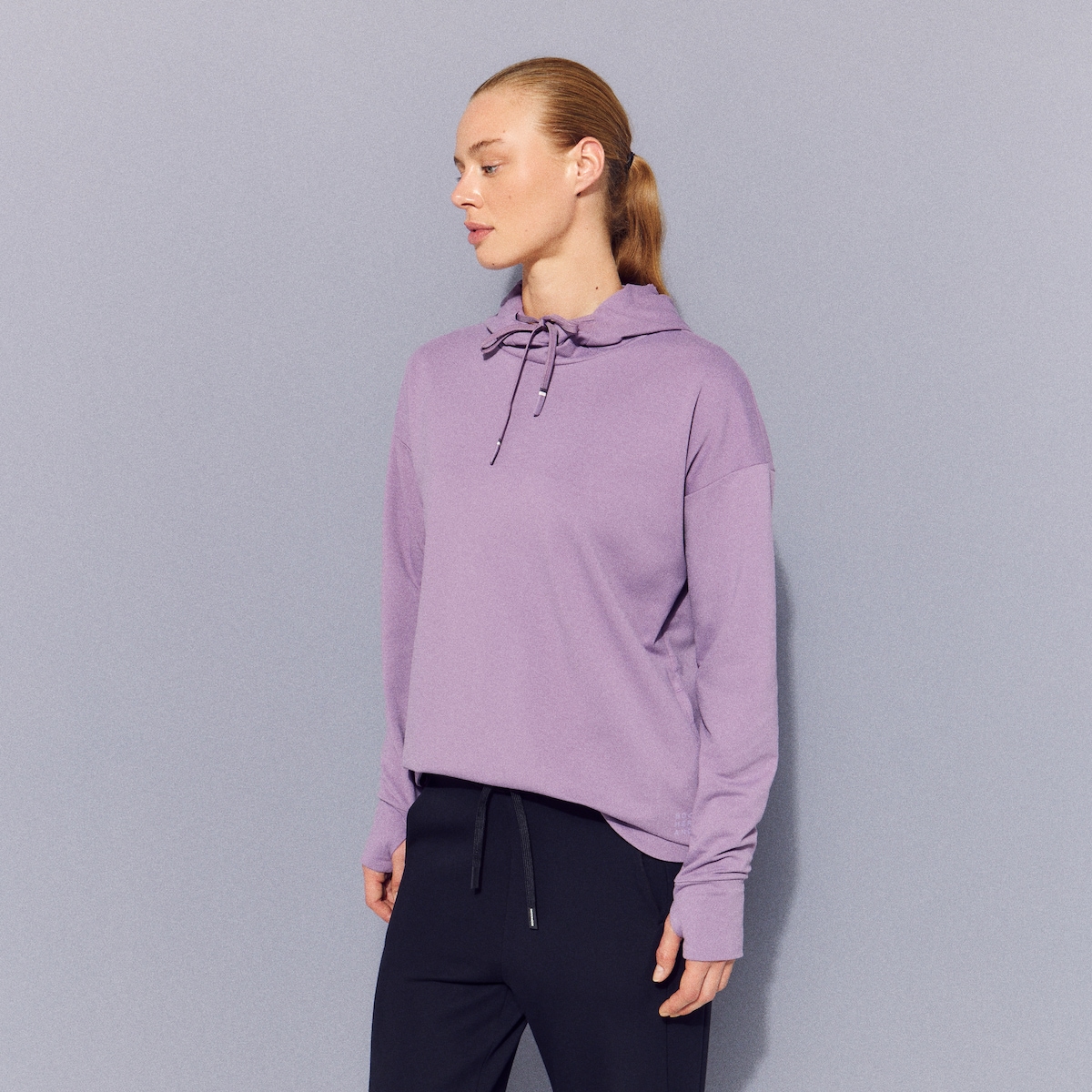 Sweatshirt com Capuz Sportcasual de Mulher Rosa-1