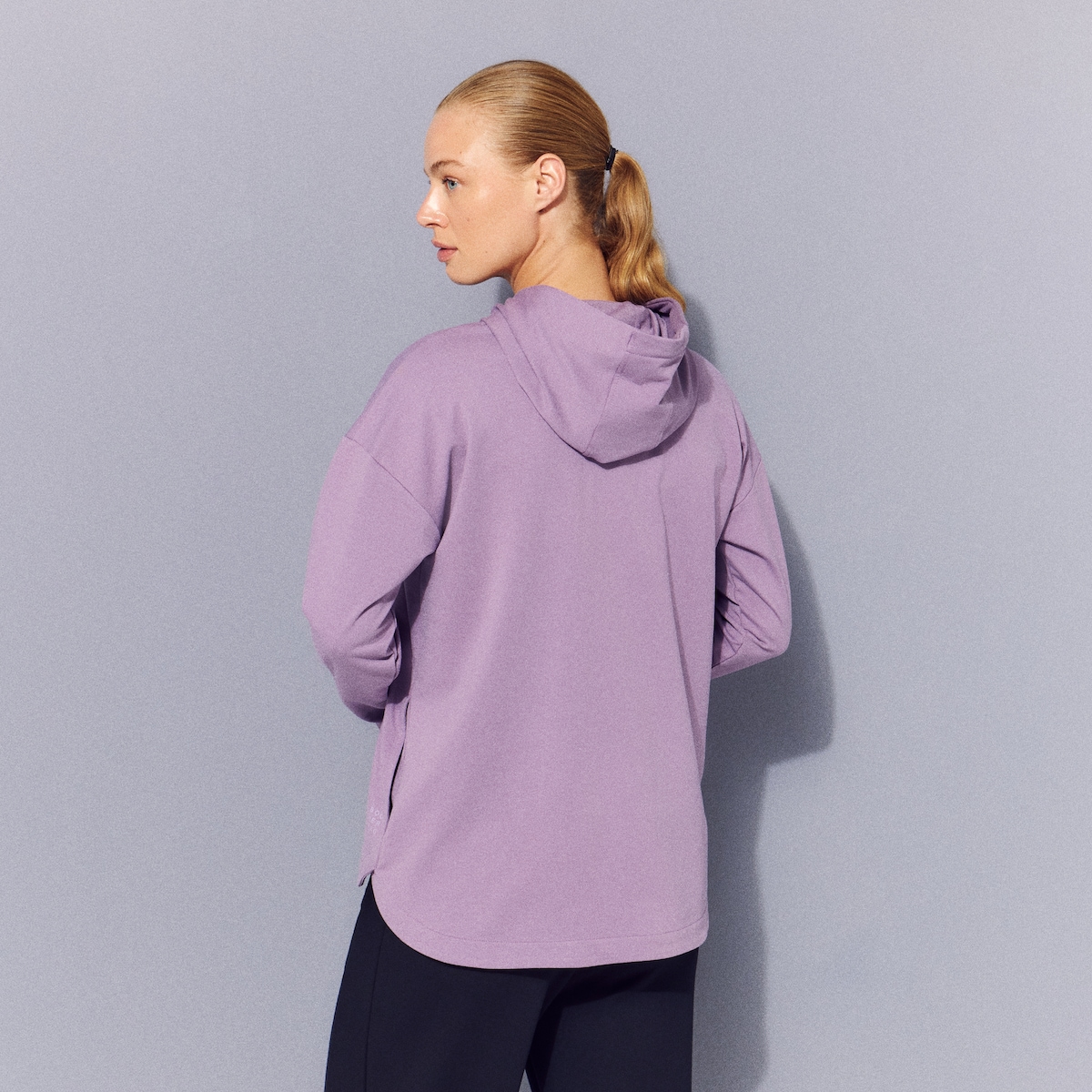 Sweatshirt com Capuz Sportcasual de Mulher Rosa-3