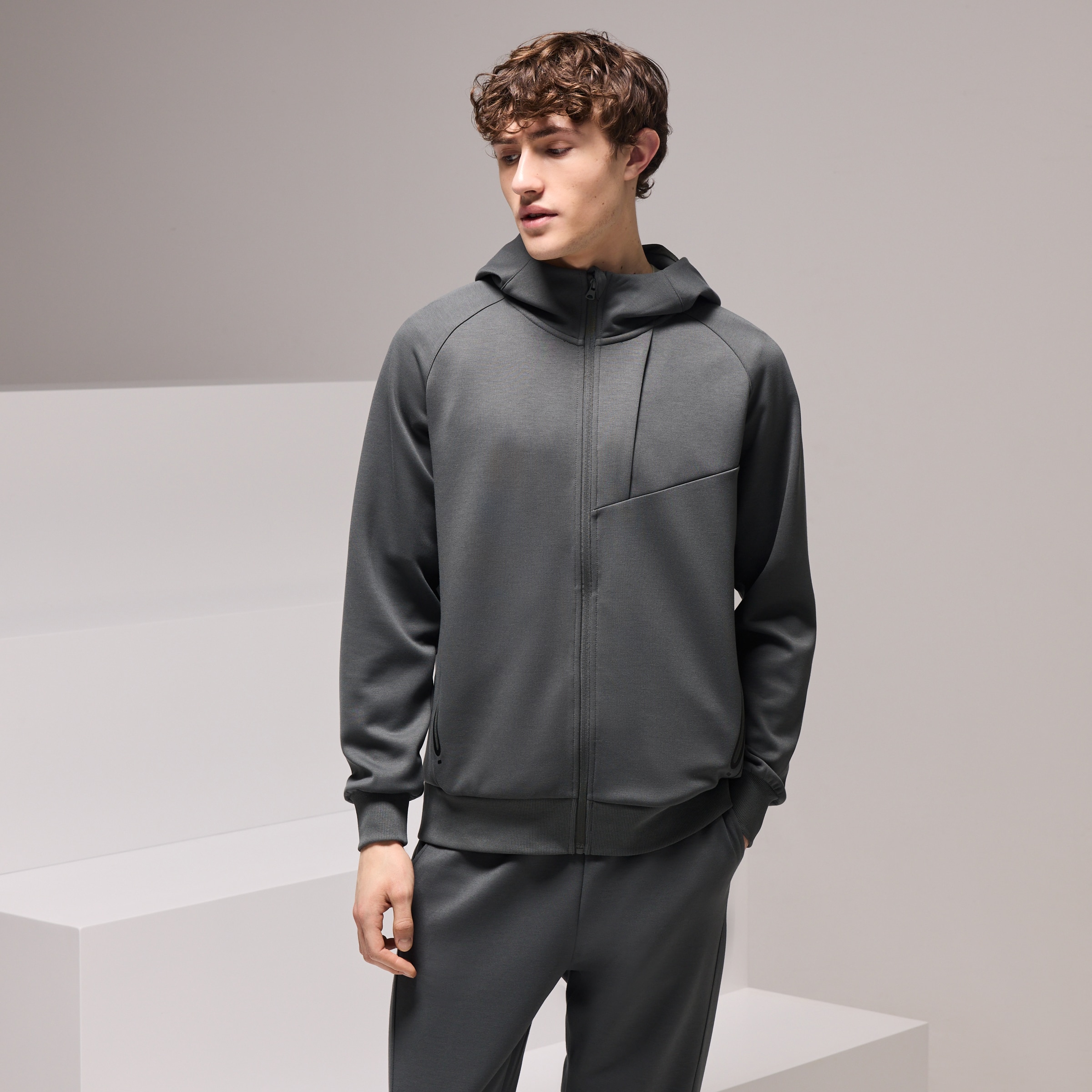 Imagem 0 de Sweatshirt Aberta de Viscose com Capuz Sportcasual de Homem