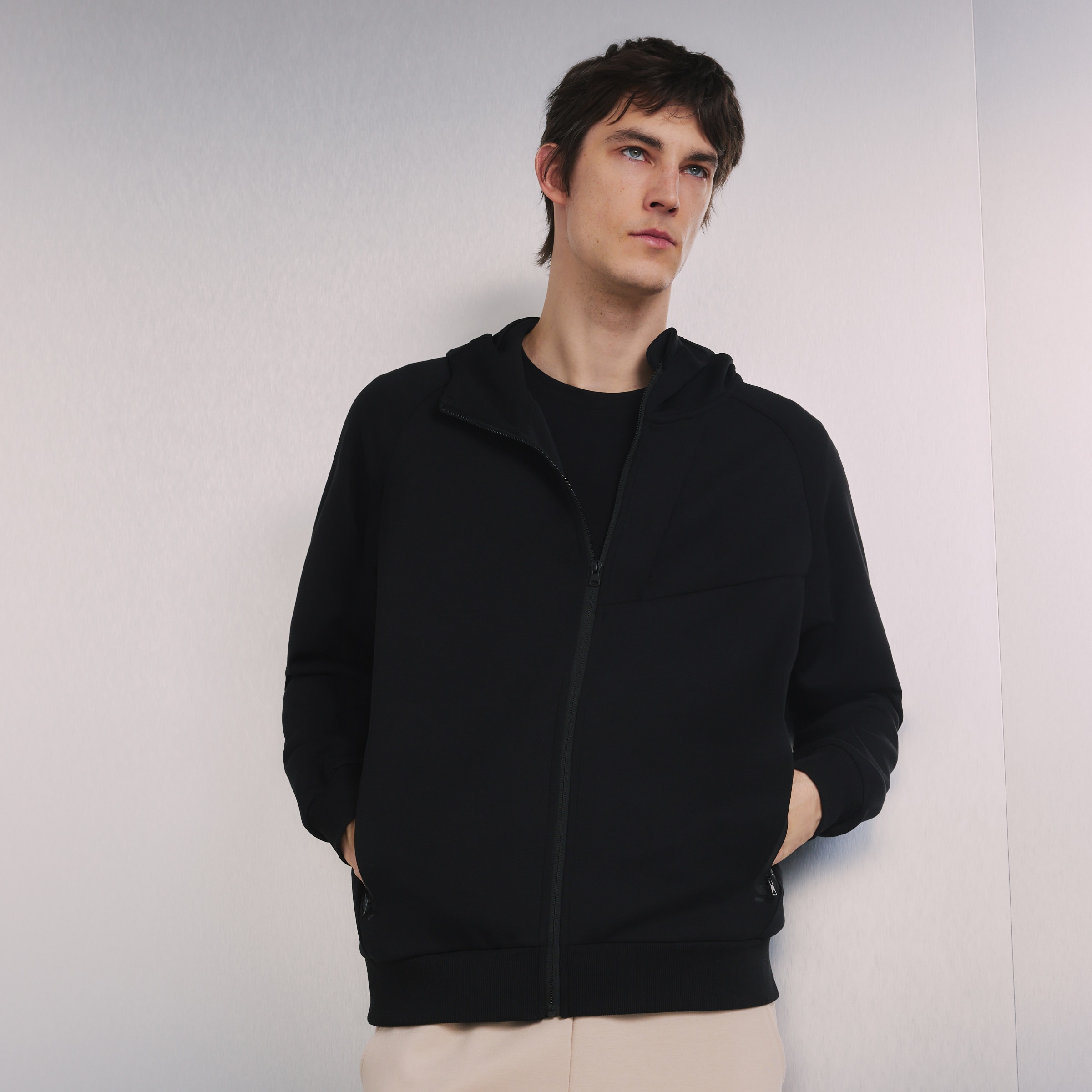 Imagem 0 de Sweatshirt Aberta de Viscose com Capuz Sportcasual de Homem