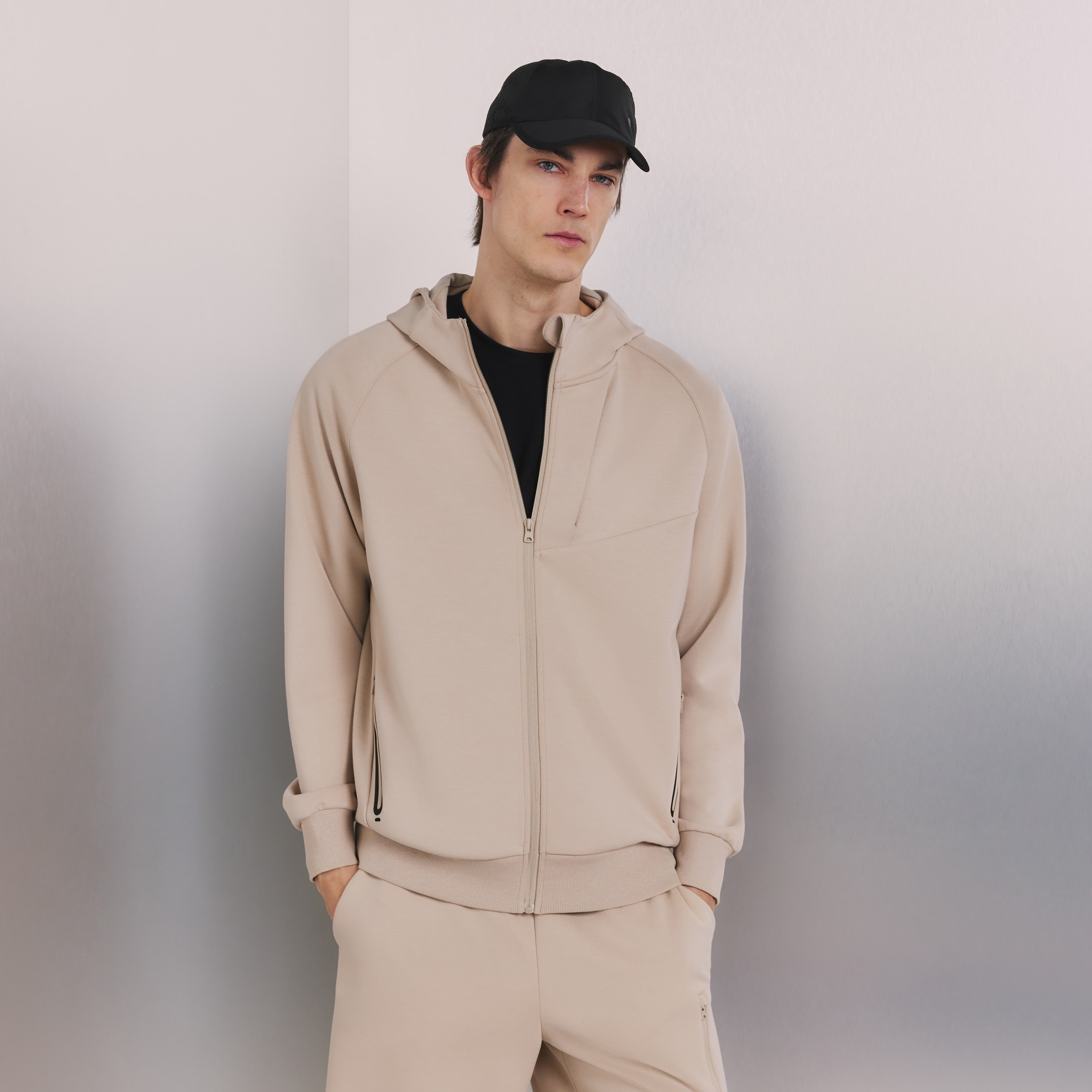 Sweatshirt Aberta de Viscose com Capuz Sportcasual de Homem Camel-2