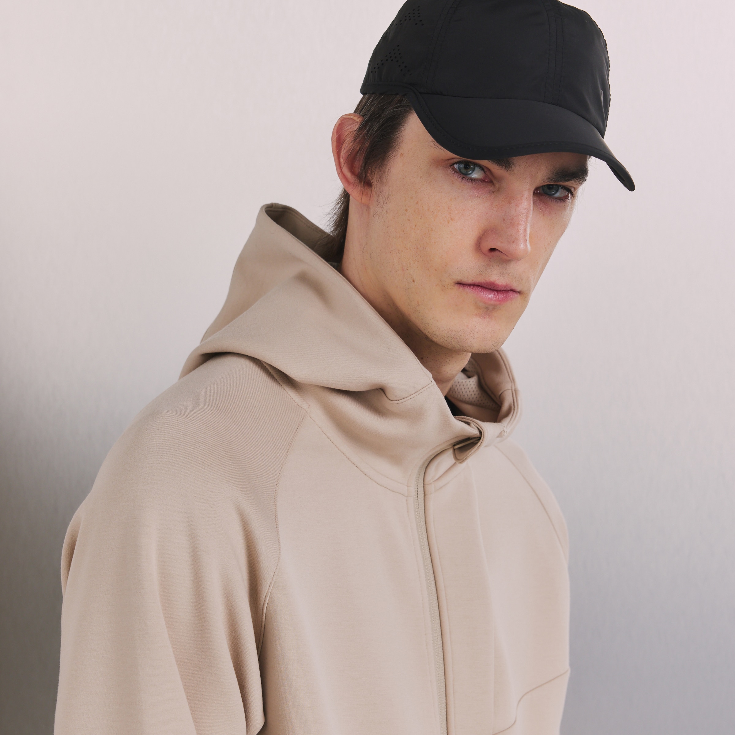 Sweatshirt Aberta de Viscose com Capuz Sportcasual de Homem Camel-5