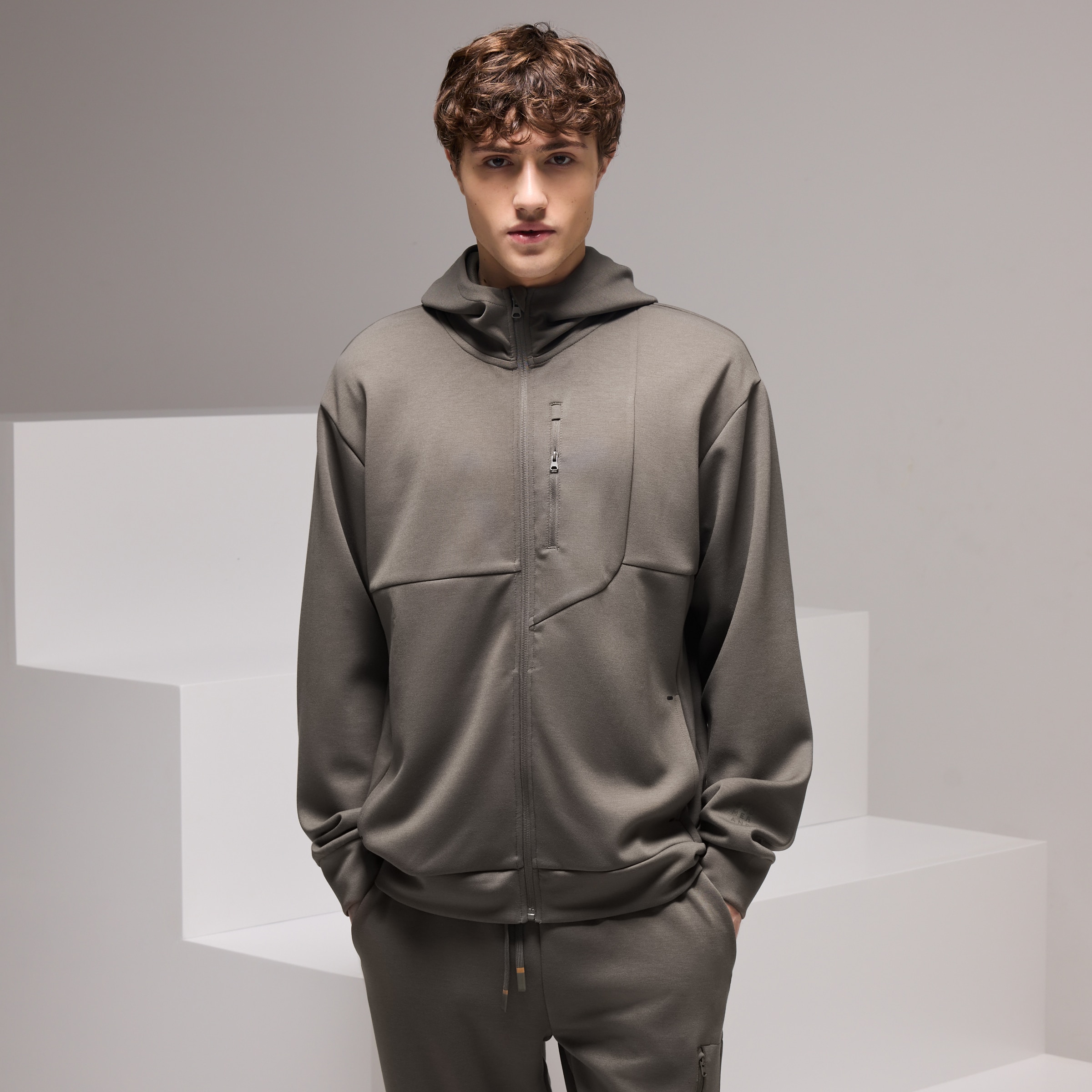 Imagem 0 de Sweatshirt Aberta de Viscose com Capuz Sportcasual de Homem