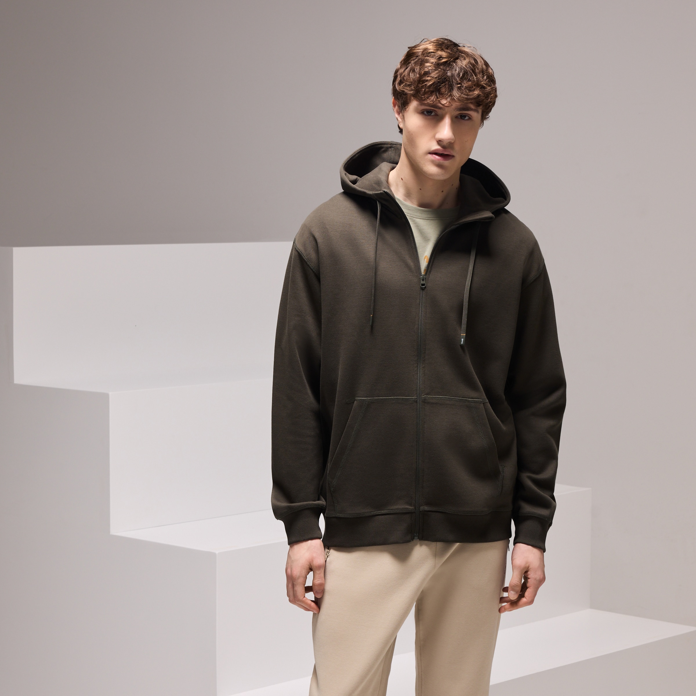 Imagem 0 de Sweatshirt Aberta com Capuz Sportcasual de Homem