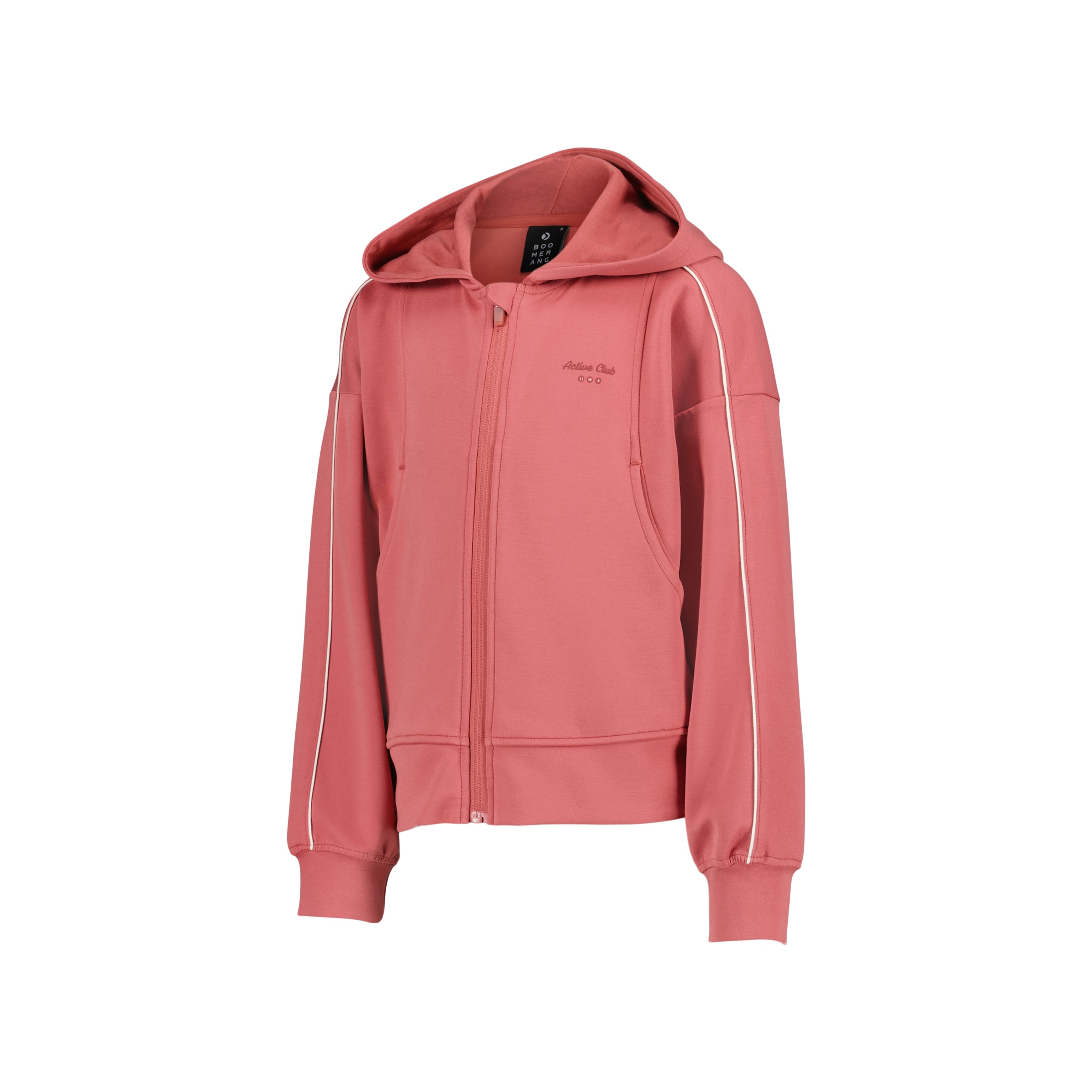 Sweatshirt com Capuz de Modal Sportcasual de Menina Terracota-4