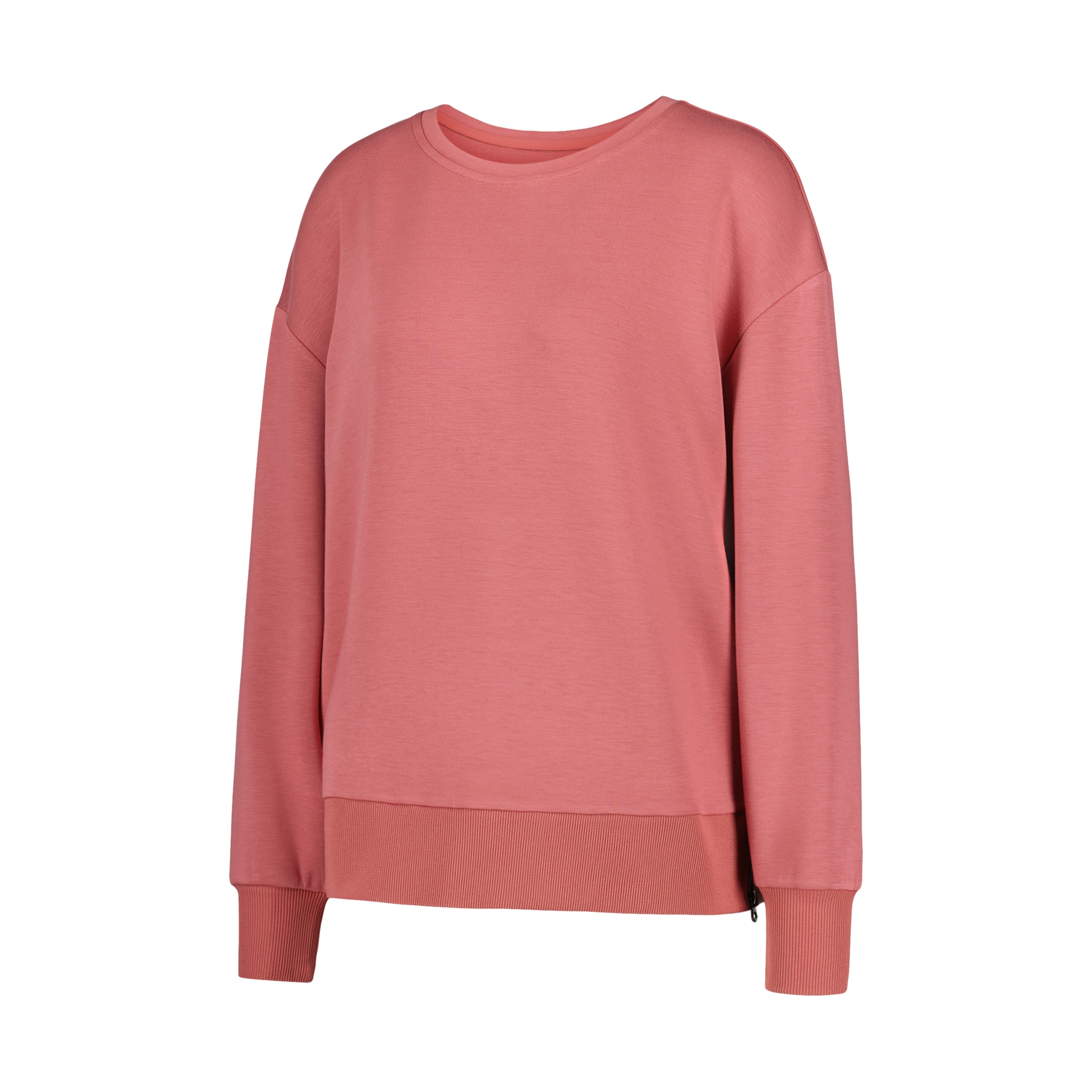 Sweatshirt de Decote Redondo em Viscose Sportcasual de Mulher Terracota-4