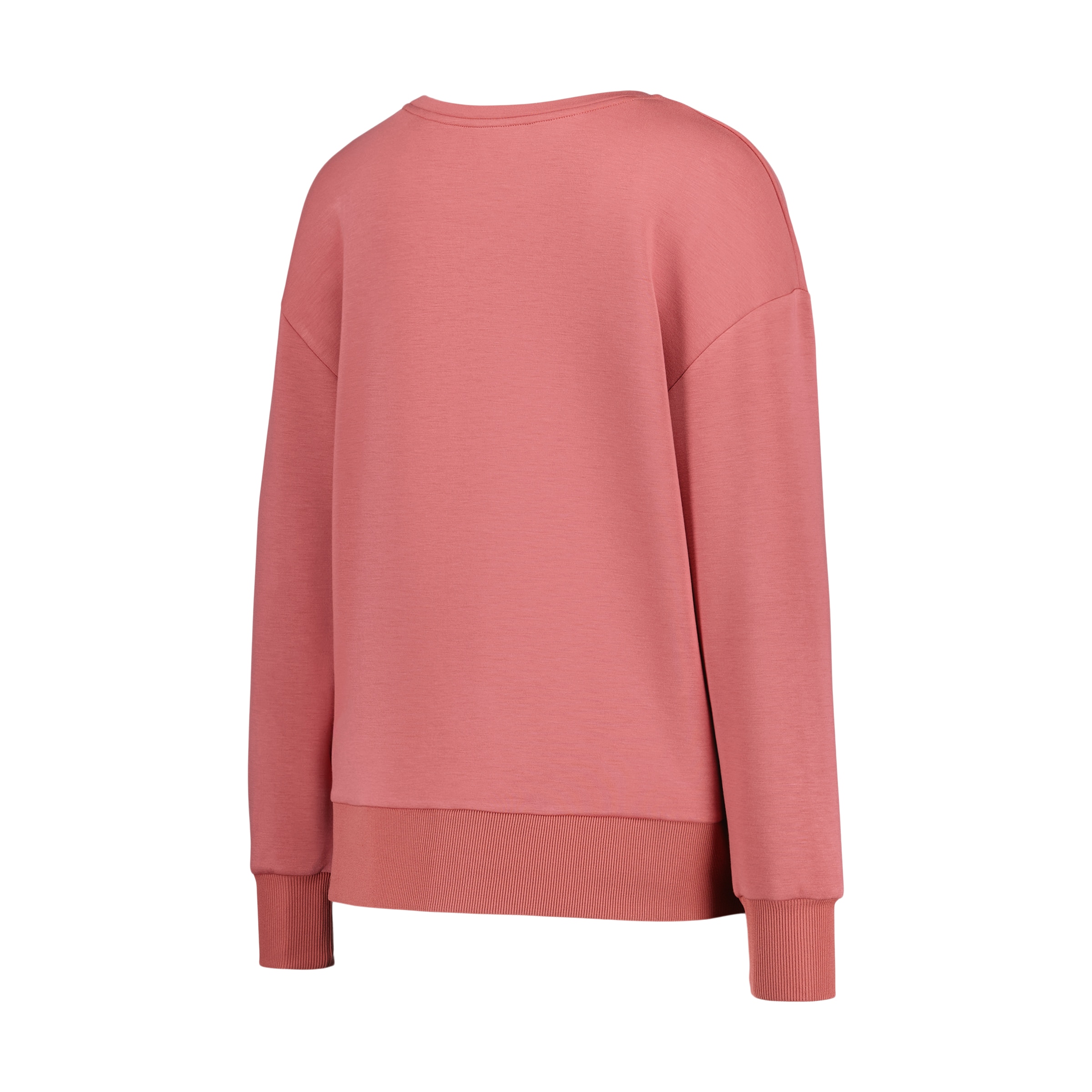Sweatshirt de Decote Redondo em Viscose Sportcasual de Mulher Terracota-5