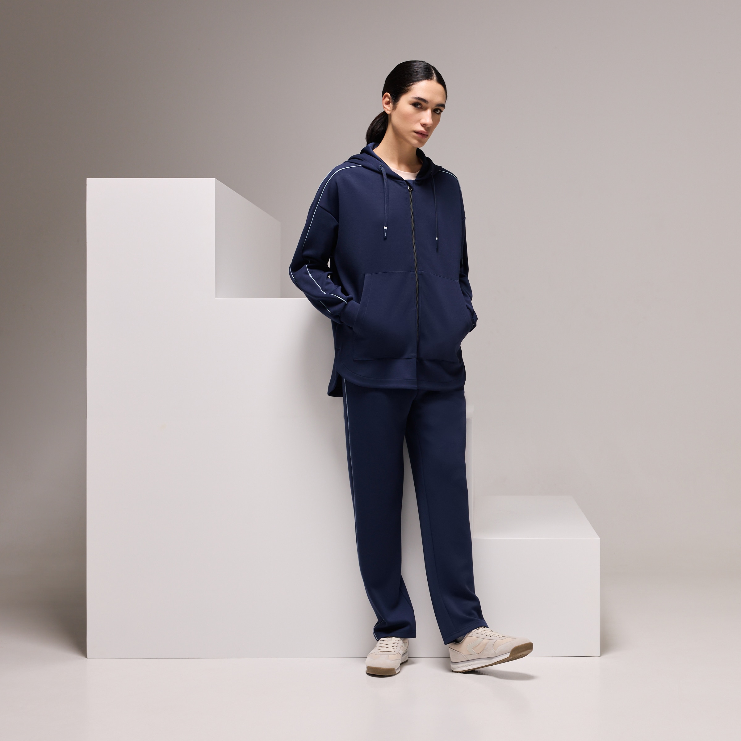 Imagem 0 de Sweatshirt Aberta de Modal Hoodie Sportcasual de Mulher