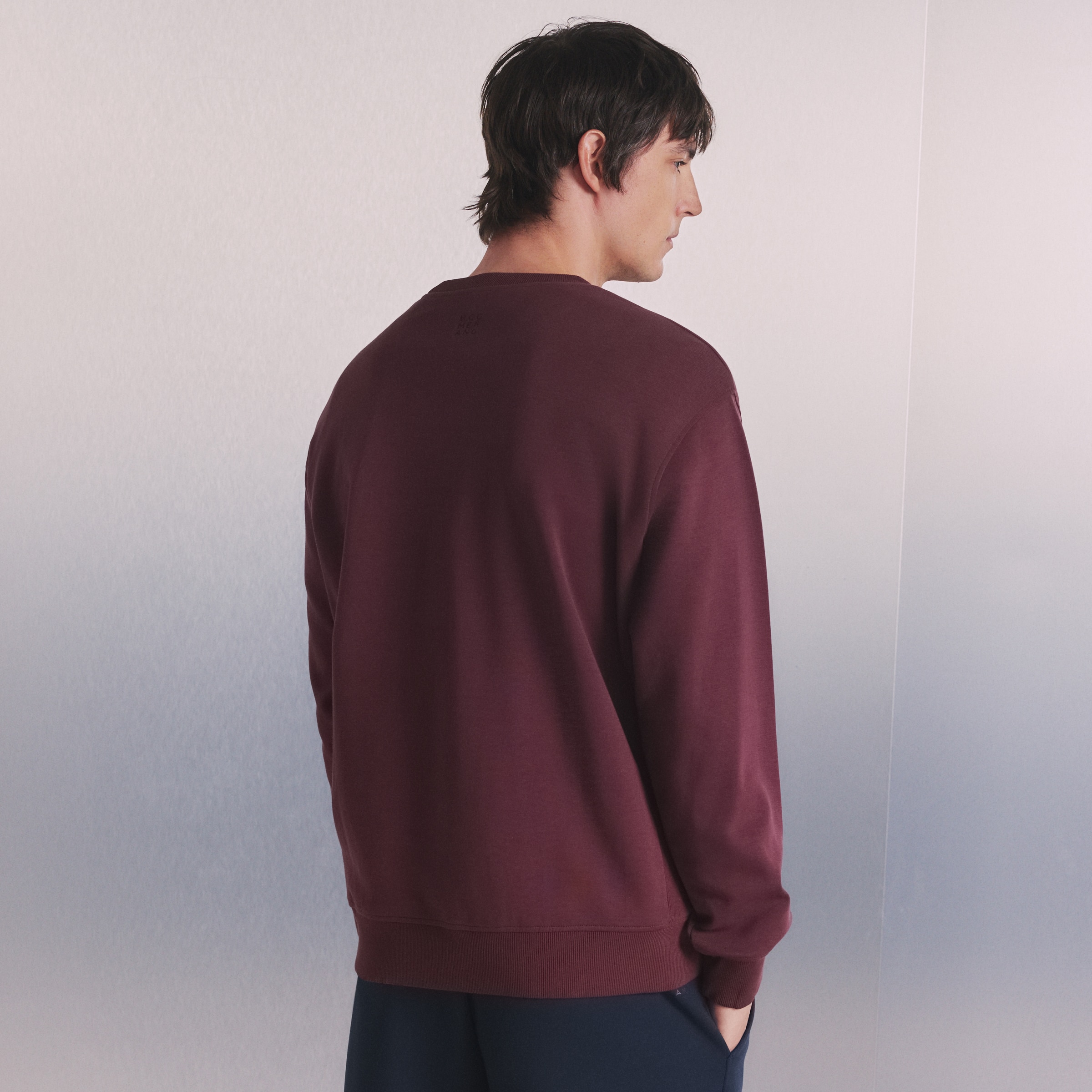 Sweatshirt de Gola Redonda Sportcasual de Homem Lilás-3