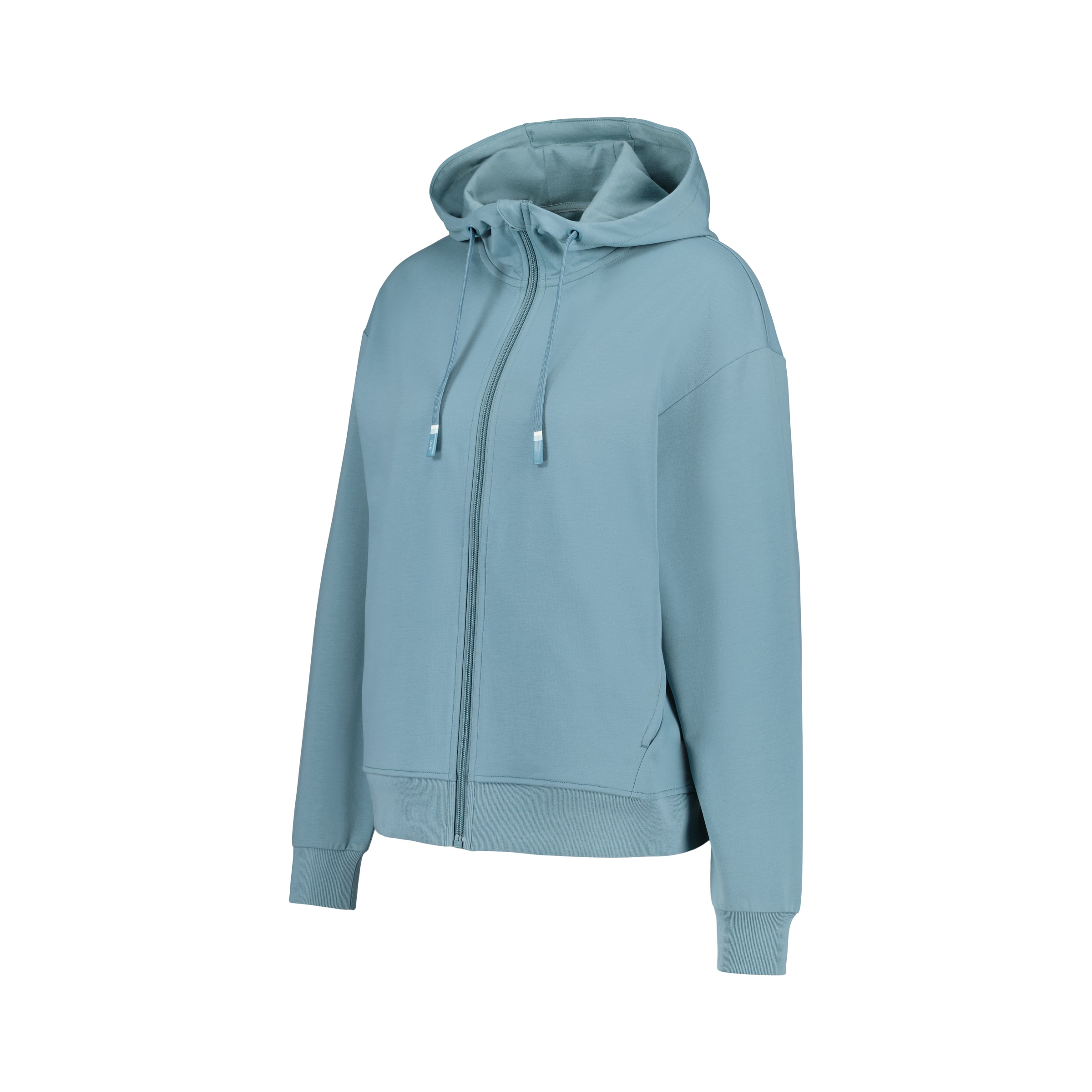 Sweatshirt Hoodie Aberta Sportcasual de Mulher Índigo-4