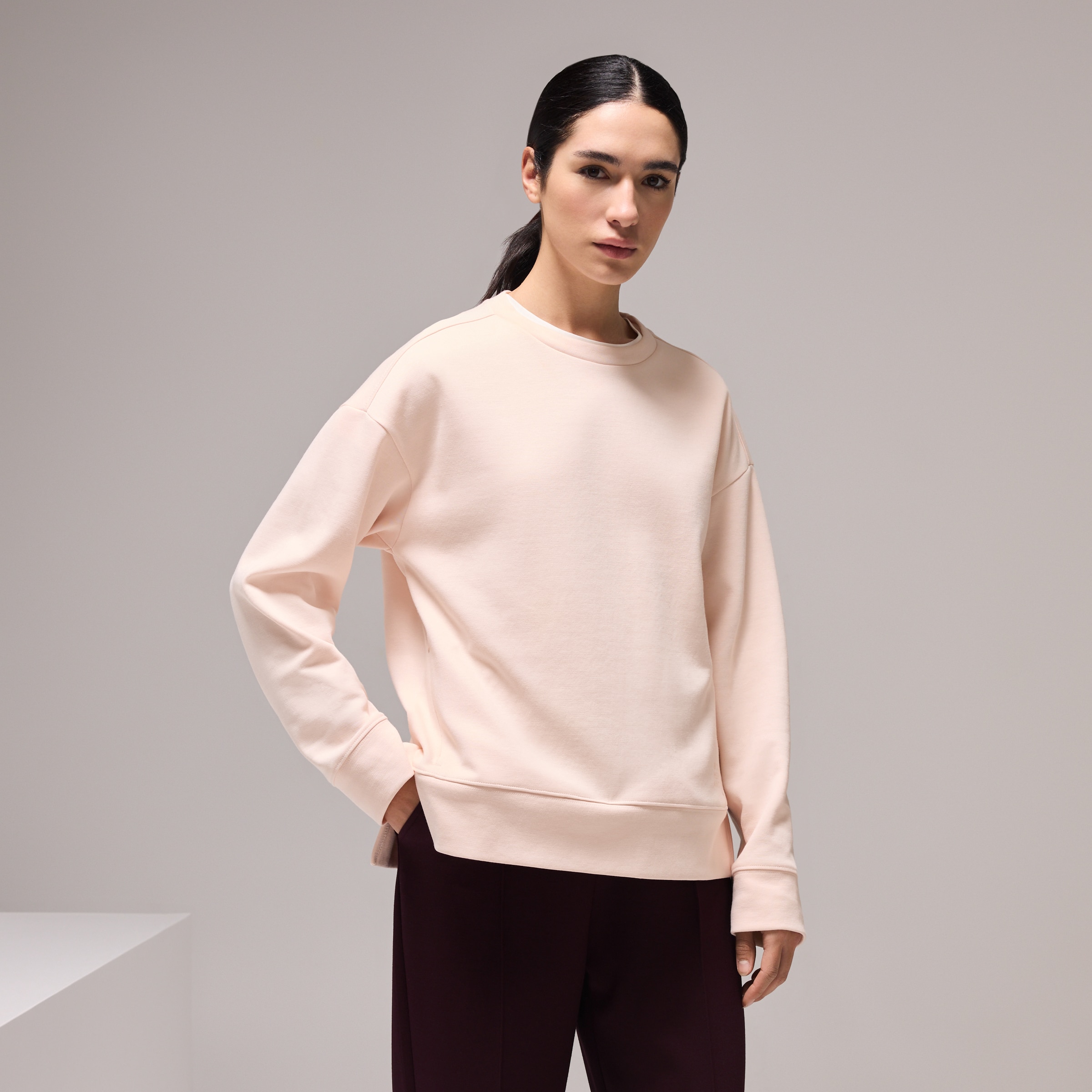Imagem 0 de Sweatshirt com Decote Redondo Sportcasual de Mulher