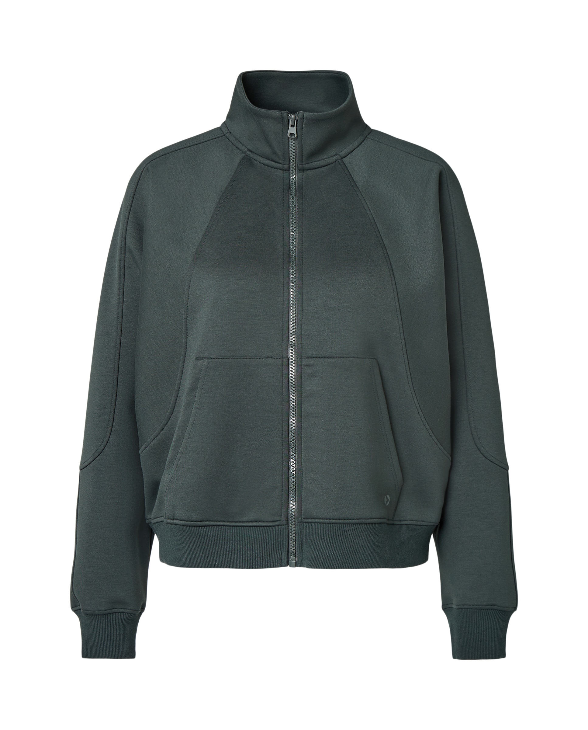 Sudadera abierta viscosa Sportcasual de mujer Boomerang - 530 Verde oscuro 530 Verde oscuro-4