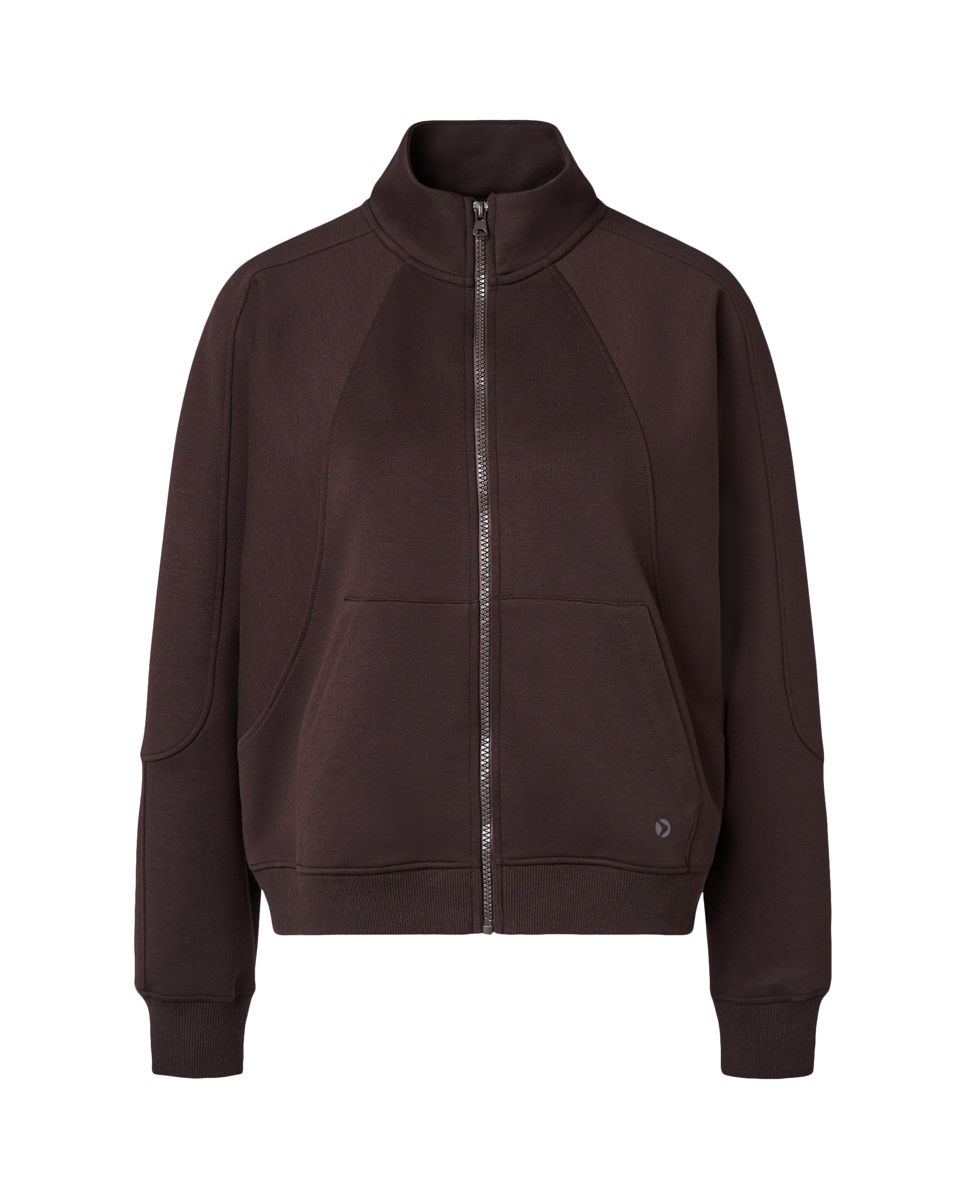 Sudadera abierta viscosa Sportcasual de mujer Boomerang - Chocolate Chocolate-4