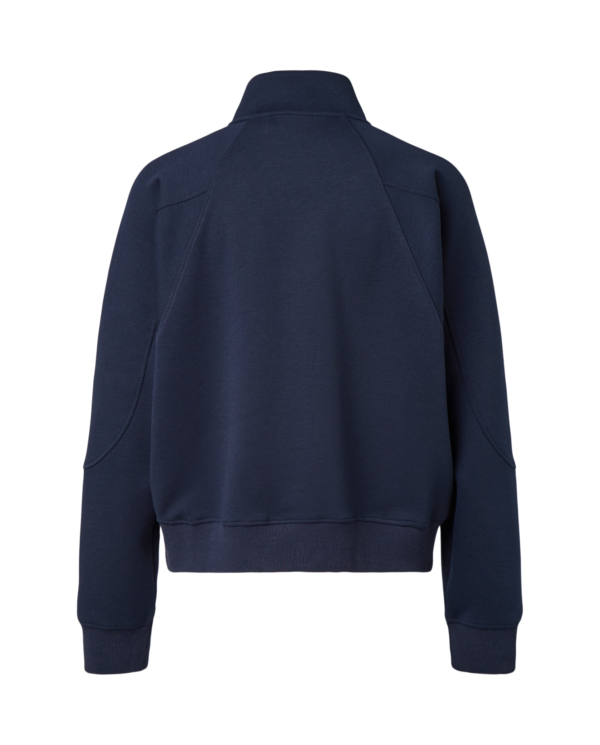 Sweatshirt Aberta de Viscose com Capuz Sportcasual de Mulher Azul-marinho-5