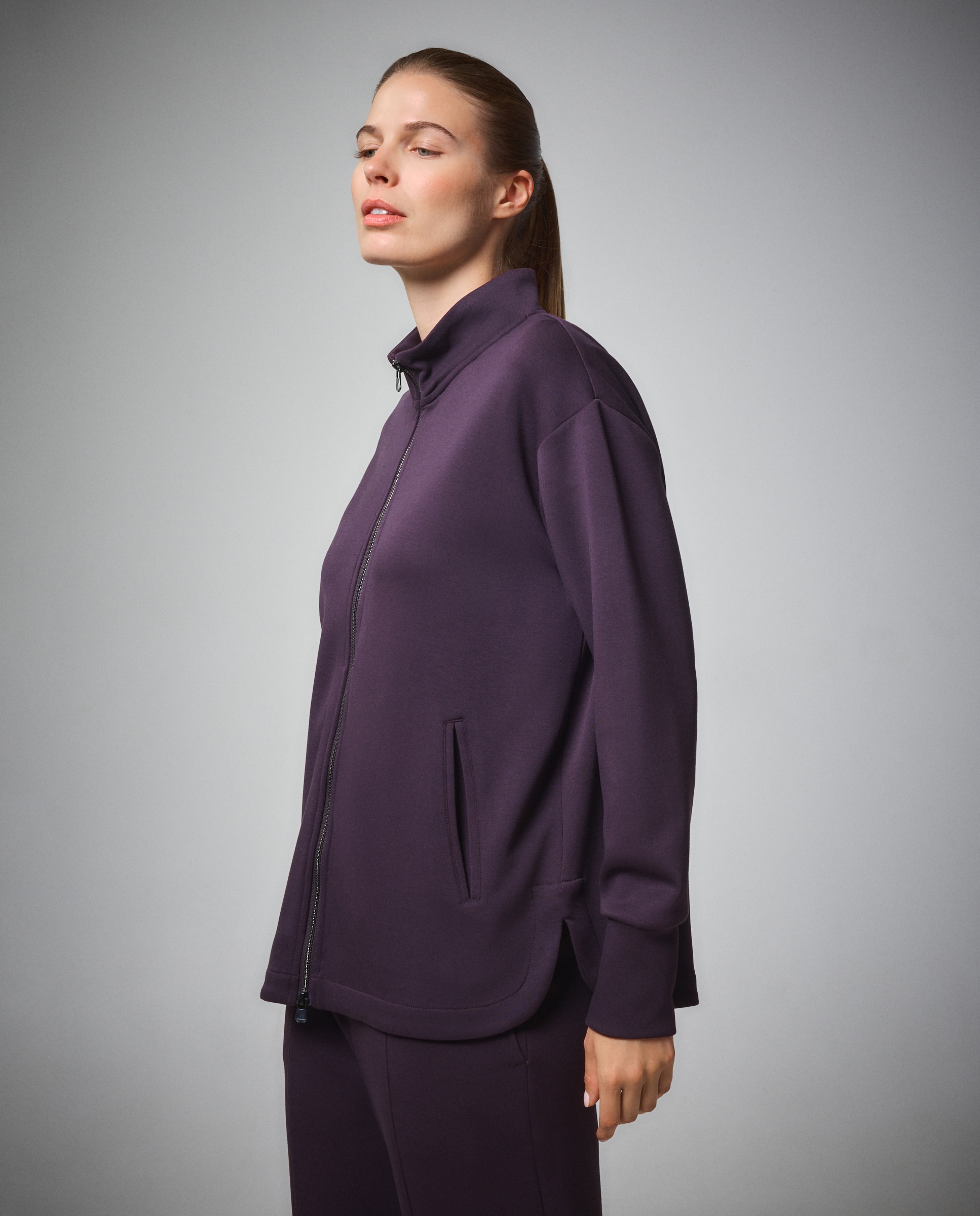 Imagem 0 de Sweatshirt Aberta de Viscose com Capuz Sportcasual de Mulher