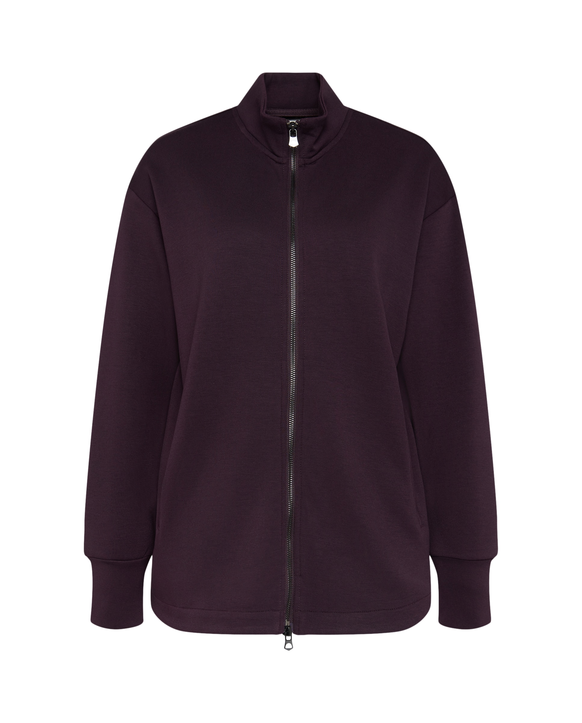 Sudadera abierta viscosa Sportcasual de mujer Boomerang - 291 Berenjena 291 Berenjena-4