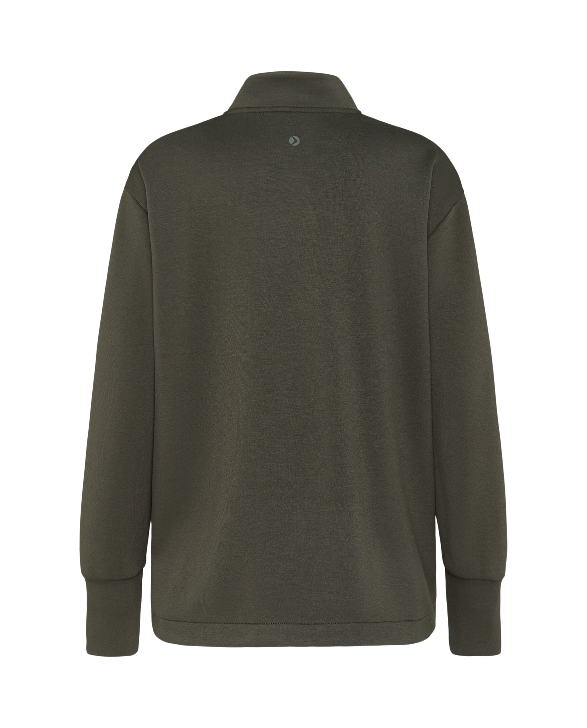 Sweatshirt Aberta de Viscose com Capuz Sportcasual de Mulher 580 Musgo-5