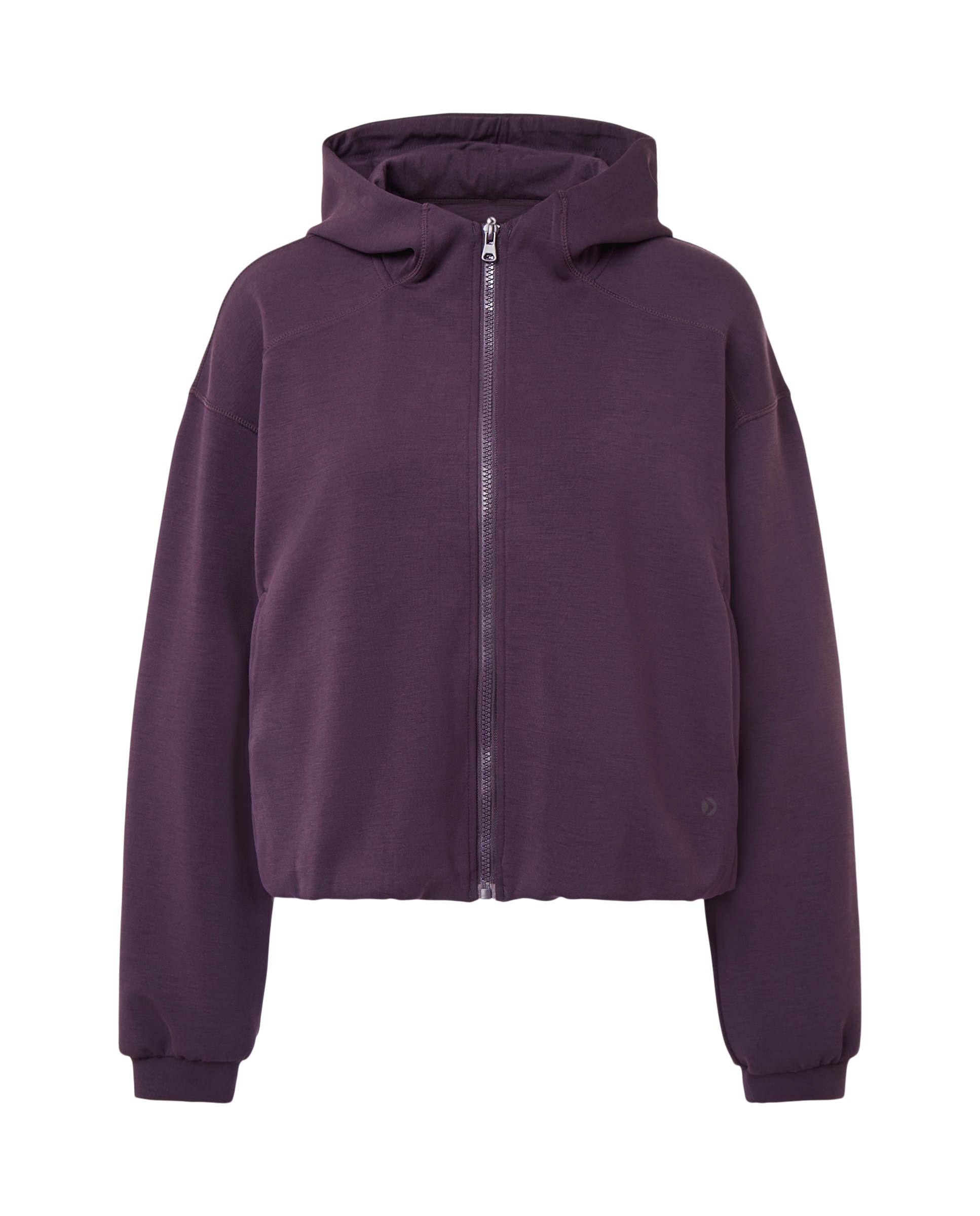 Sudadera abierta con capucha de Modal Sportcasual de mujer Boomerang - 291 Berenjena 291 Berenjena-1