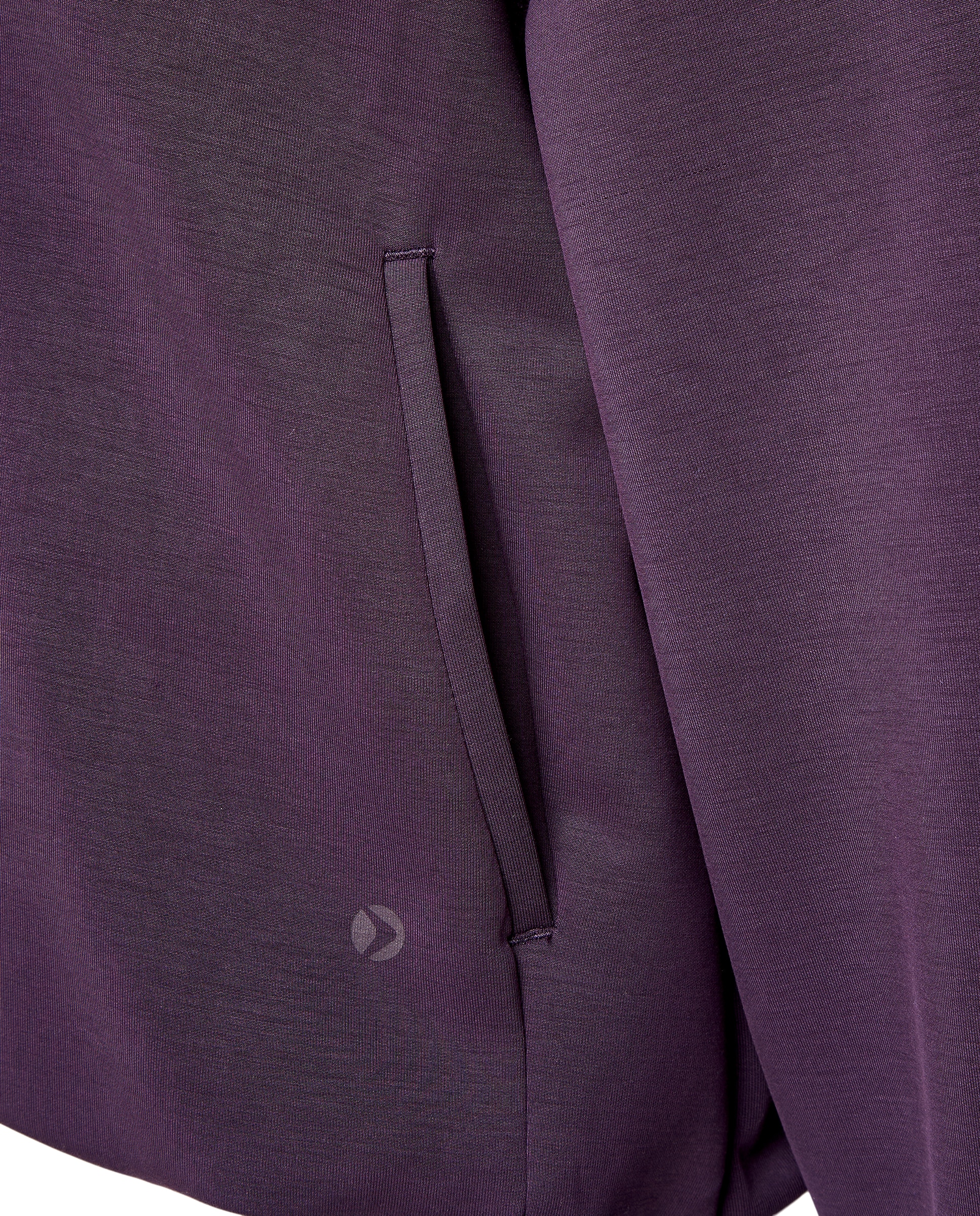 Sudadera abierta con capucha de Modal Sportcasual de mujer Boomerang - 291 Berenjena 291 Berenjena-3