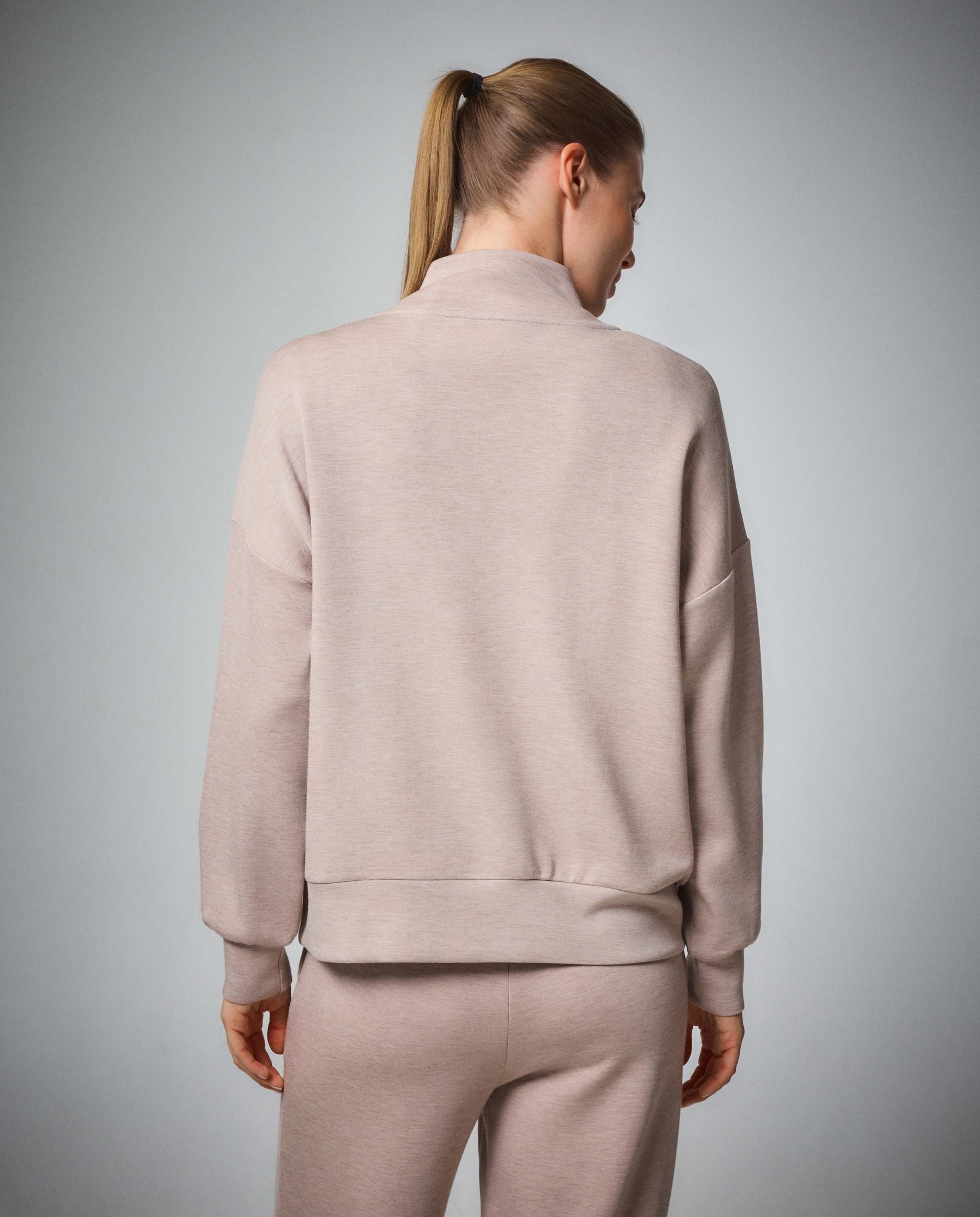 Sudadera de viscosa 1/2 Zip Sportcasual de mujer Boomerang - 730 Camel 730 Camel-3