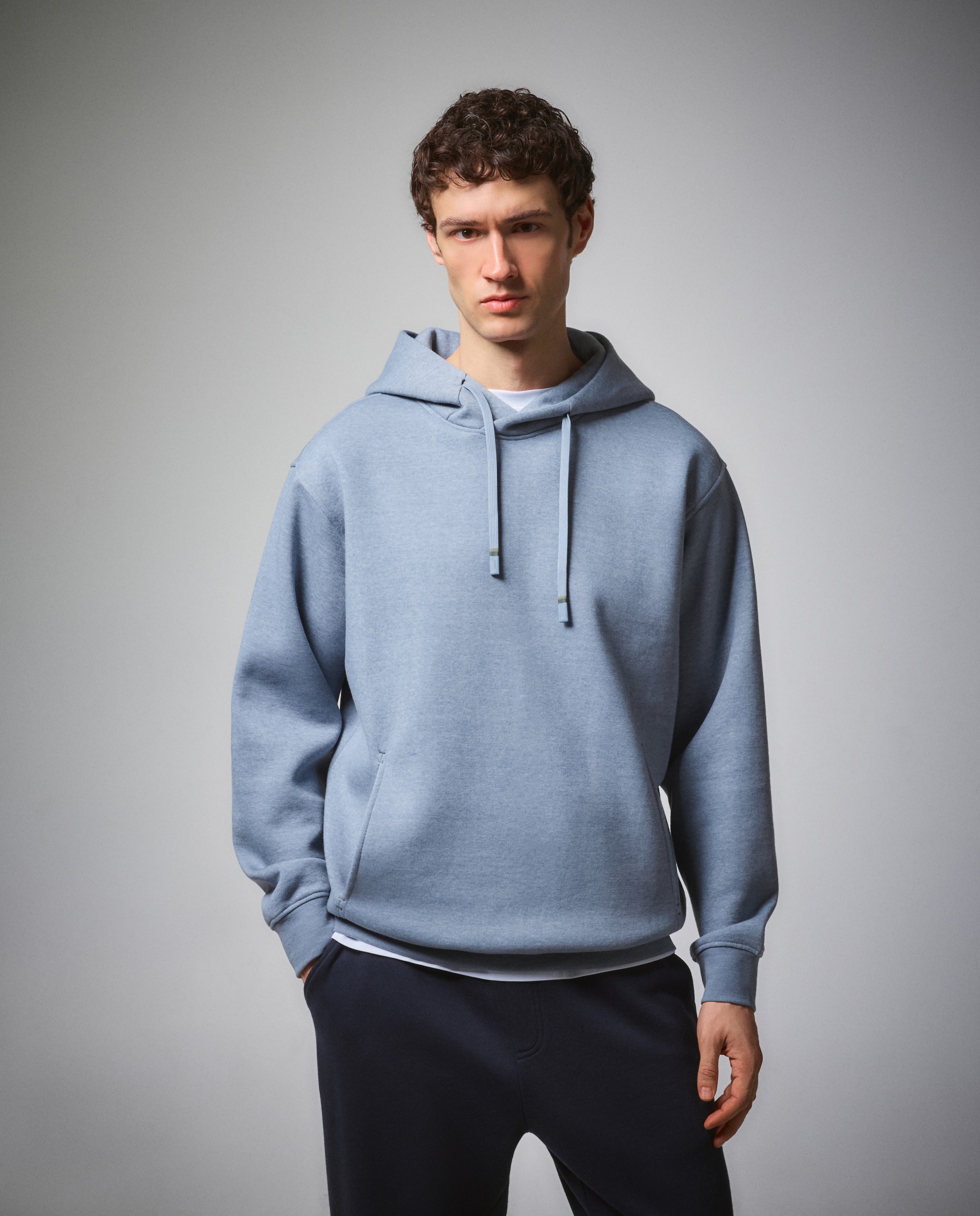 Sudadera cálida con capucha de sportcasual para hombre Boomerang - 400 Azul 400 Azul-1