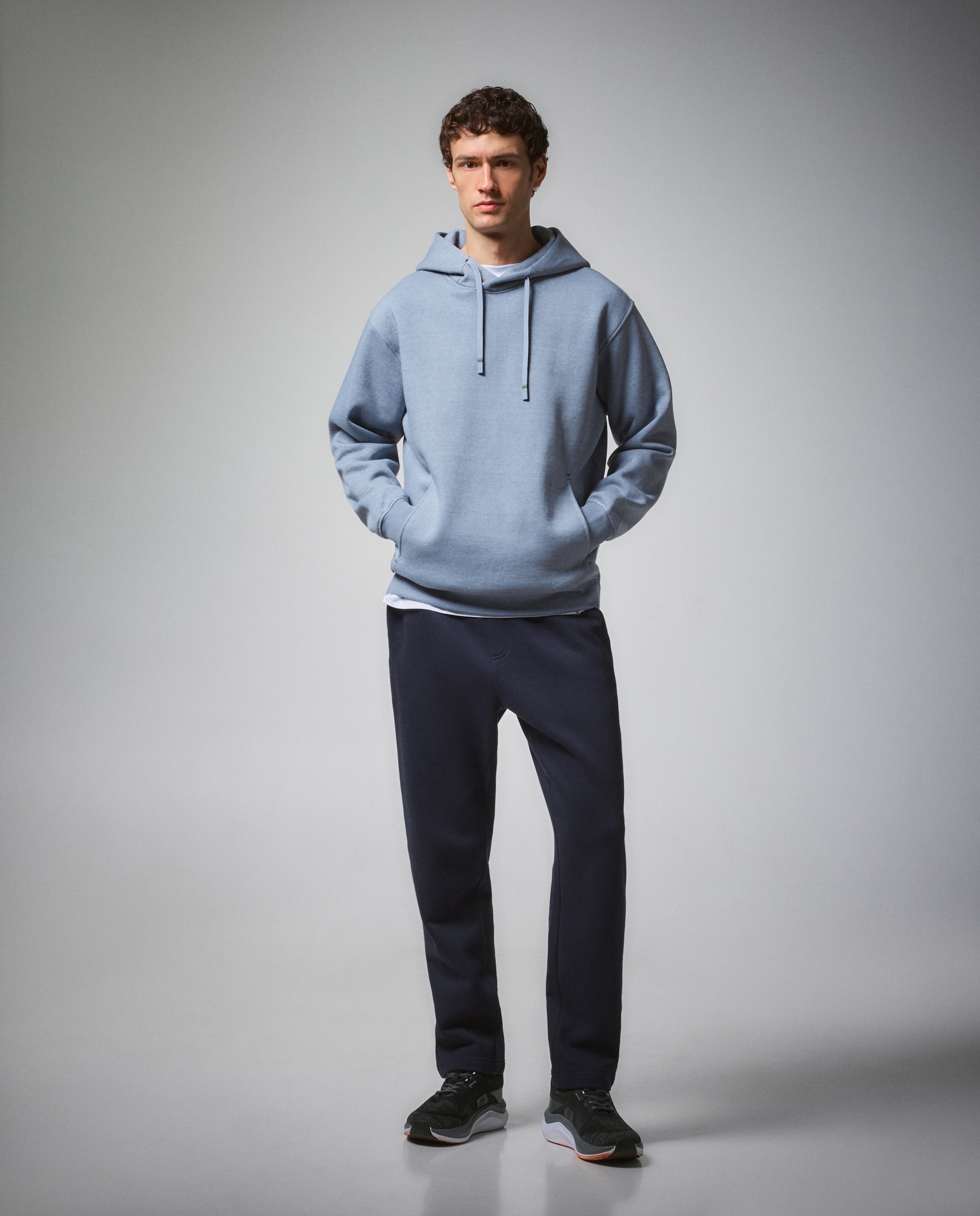 Sudadera cálida con capucha de sportcasual para hombre Boomerang - 400 Azul 400 Azul-2