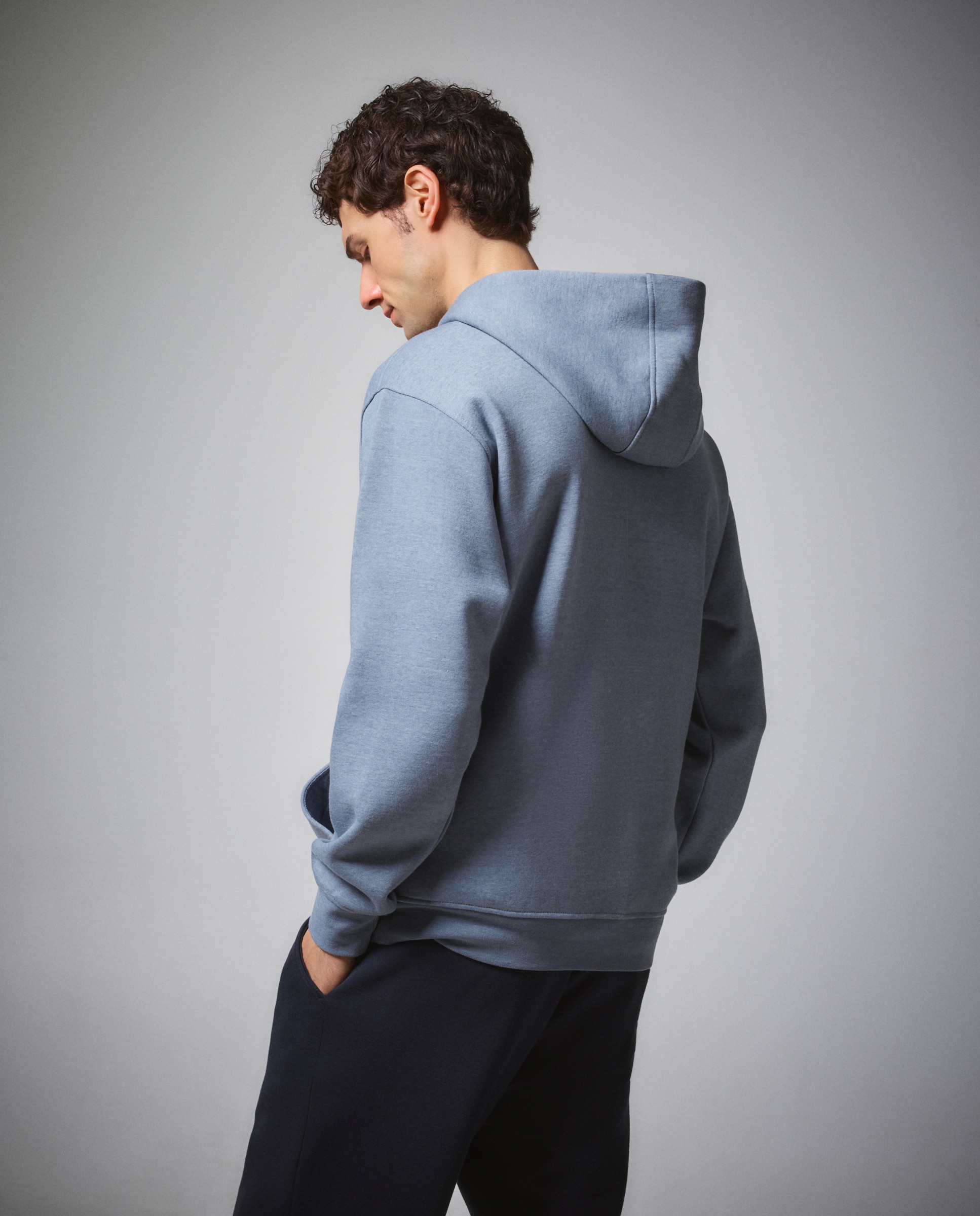 Sudadera cálida con capucha de sportcasual para hombre Boomerang - 400 Azul 400 Azul-3