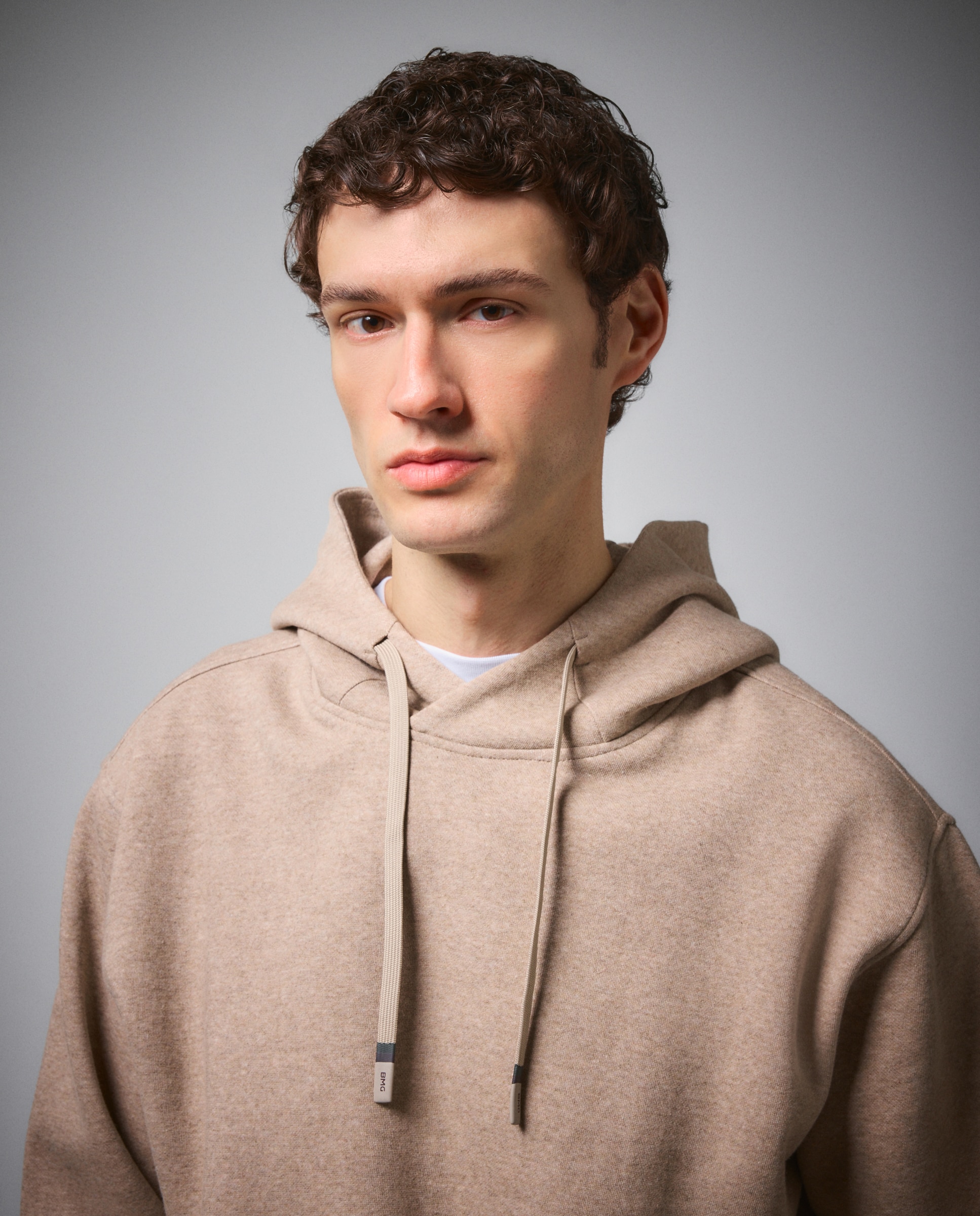 Sudadera cálida con capucha de sportcasual para hombre Boomerang - Beige Beige-4