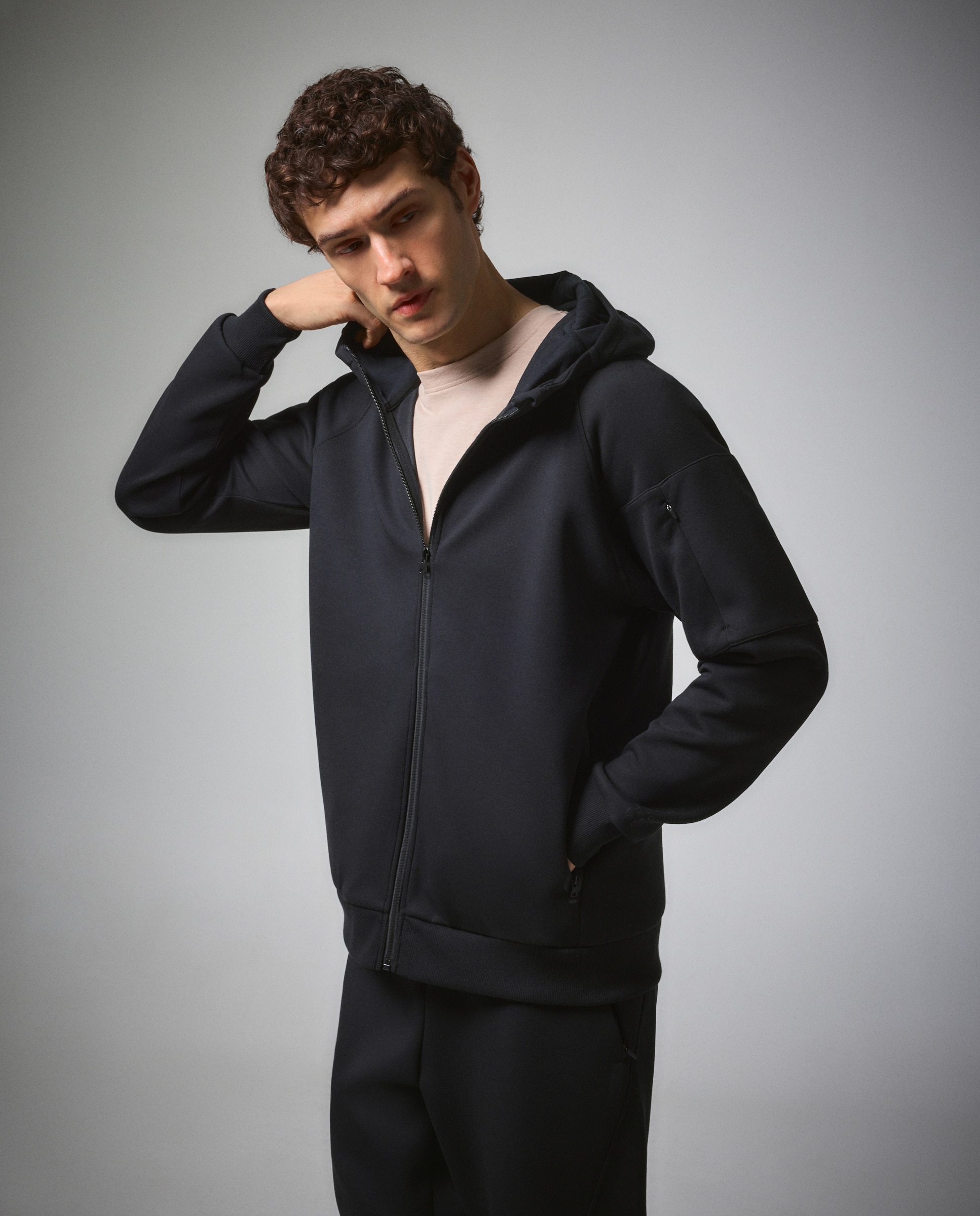 Imagem 0 de Sweatshirt Aberta de Viscose com Capuz Sportcasual de Homem