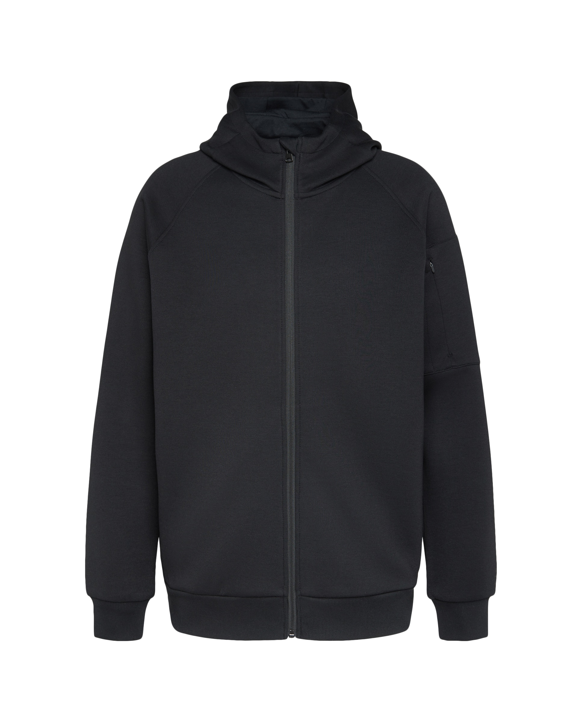 Sweatshirt Aberta de Viscose com Capuz Sportcasual de Homem Preto-4