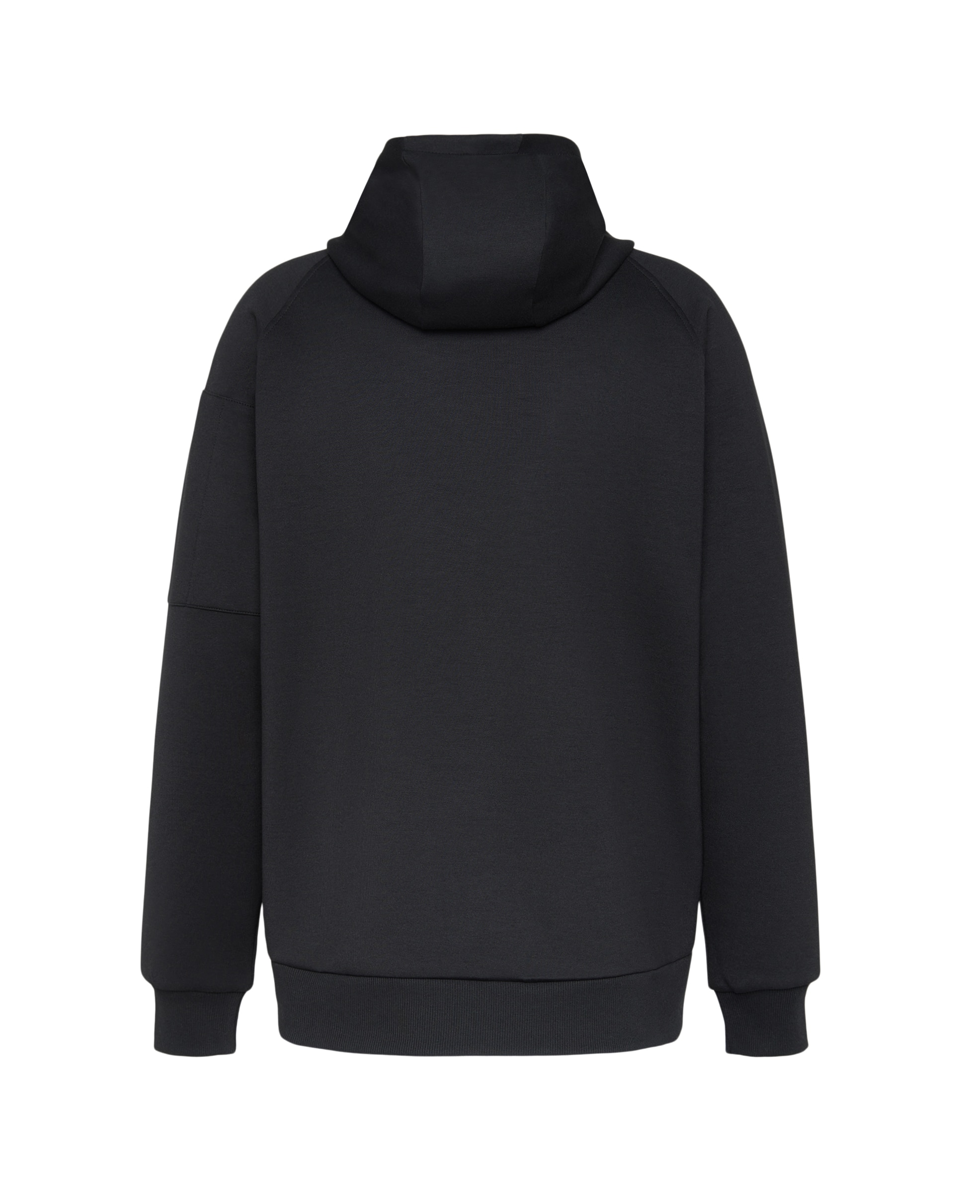 Sweatshirt Aberta de Viscose com Capuz Sportcasual de Homem Preto-5