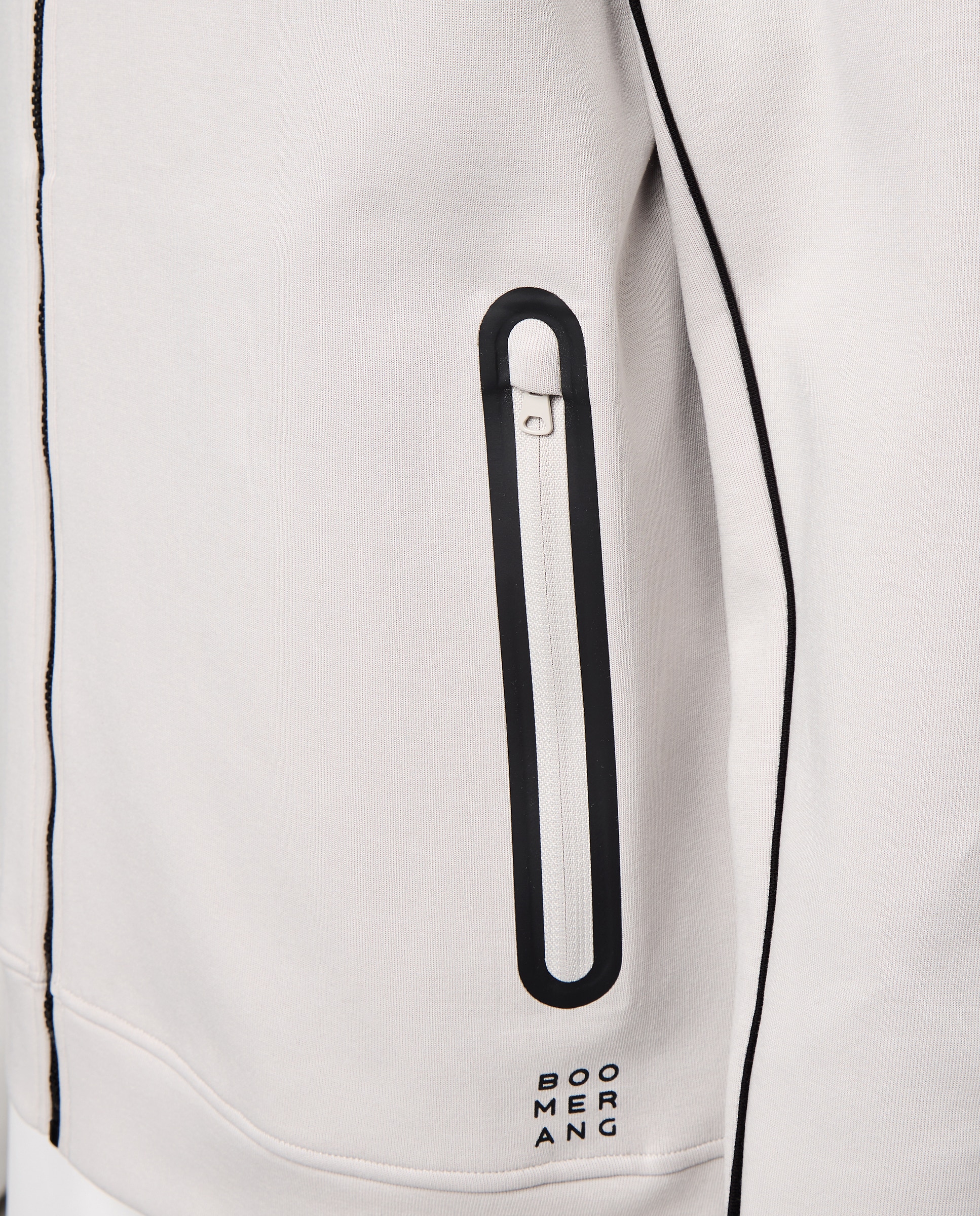 Sweatshirt Aberta com Capuz Sportcasual de Homem 820 Cinzento Médio-3