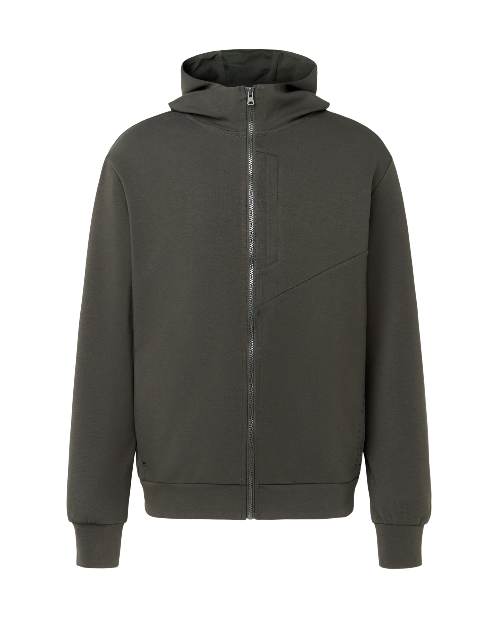 Sweatshirt Aberta com Capuz Sportcasual de Homem 530 Verde Escuro-4