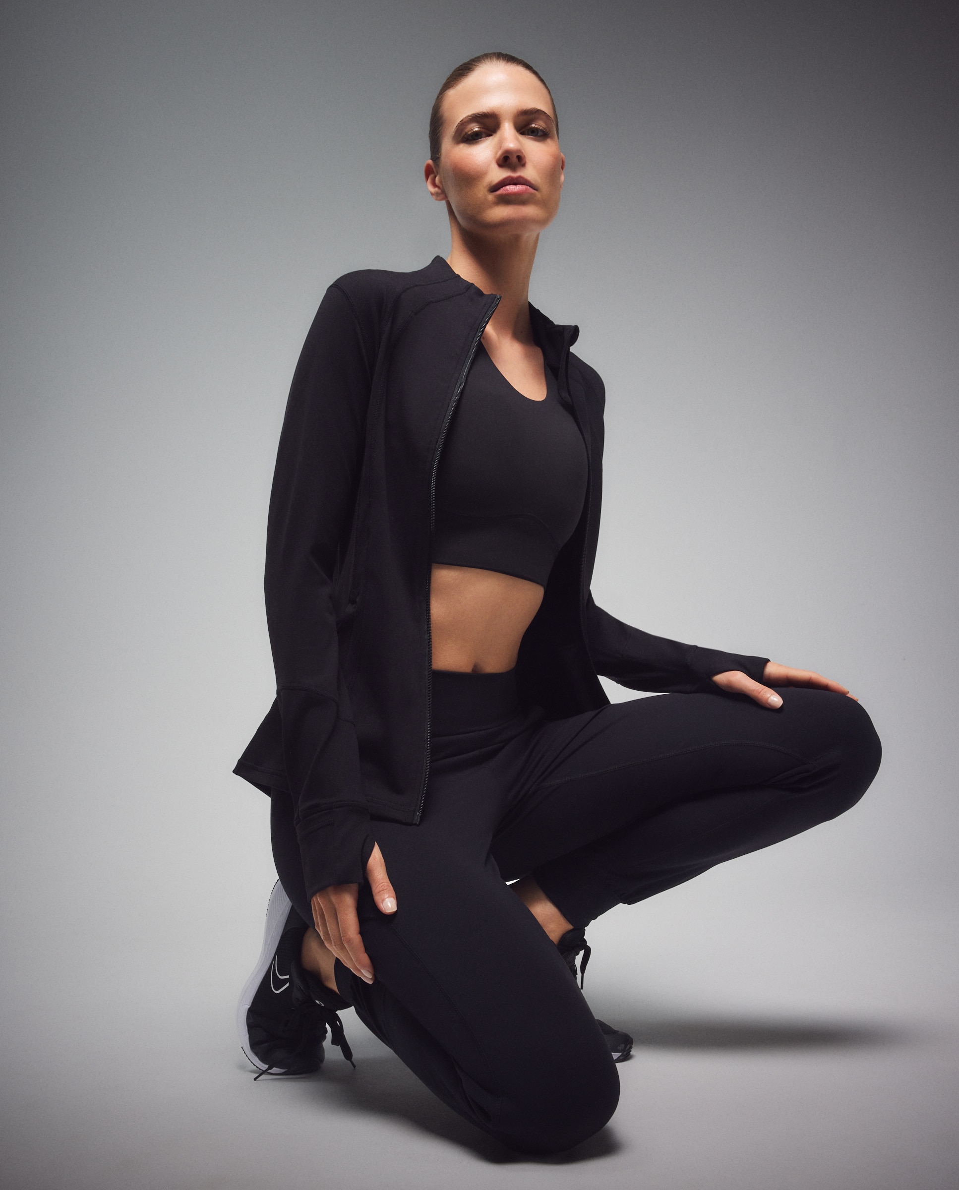 Chaqueta de training de mujer Boomerang - Negro Negro-2