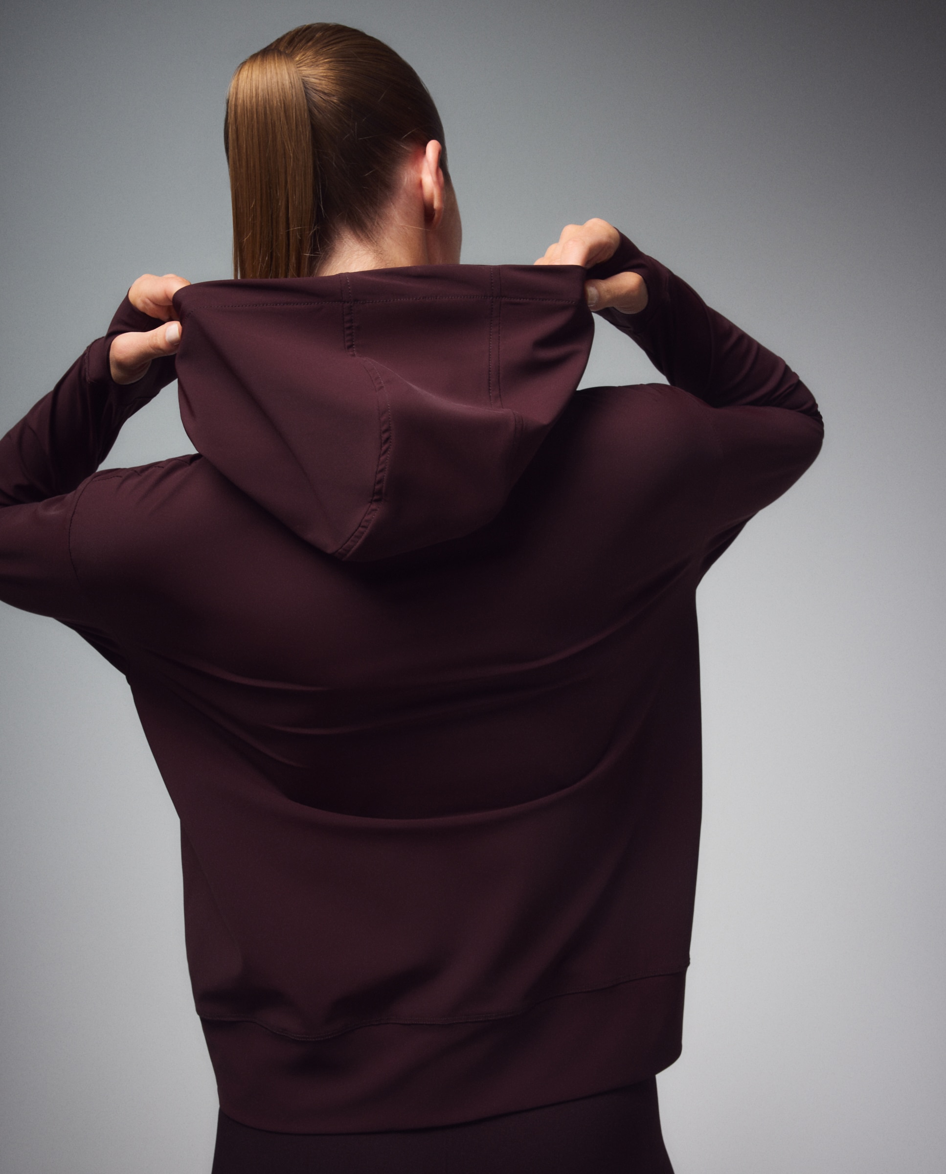 Chaqueta con capucha de training de mujer Boomerang - 740 Tabaco 740 Tabaco-3