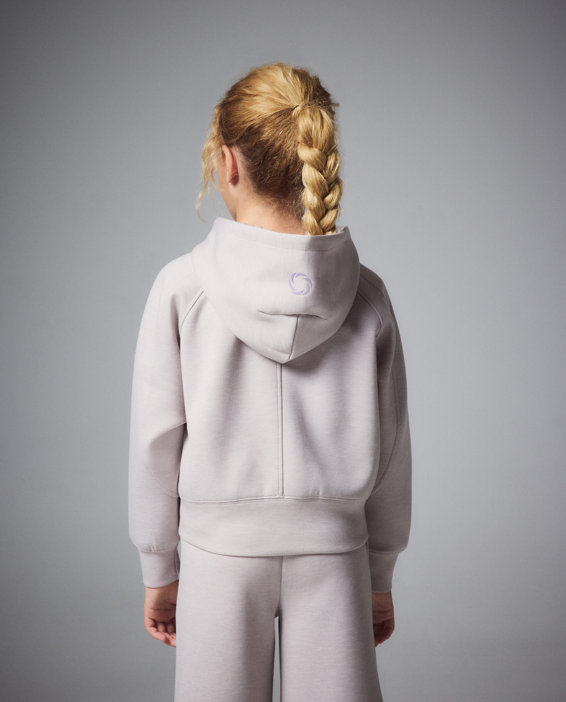 Sweatshirt de Viscose com Capuz Sportcasual de Menina 850 Pedra-3