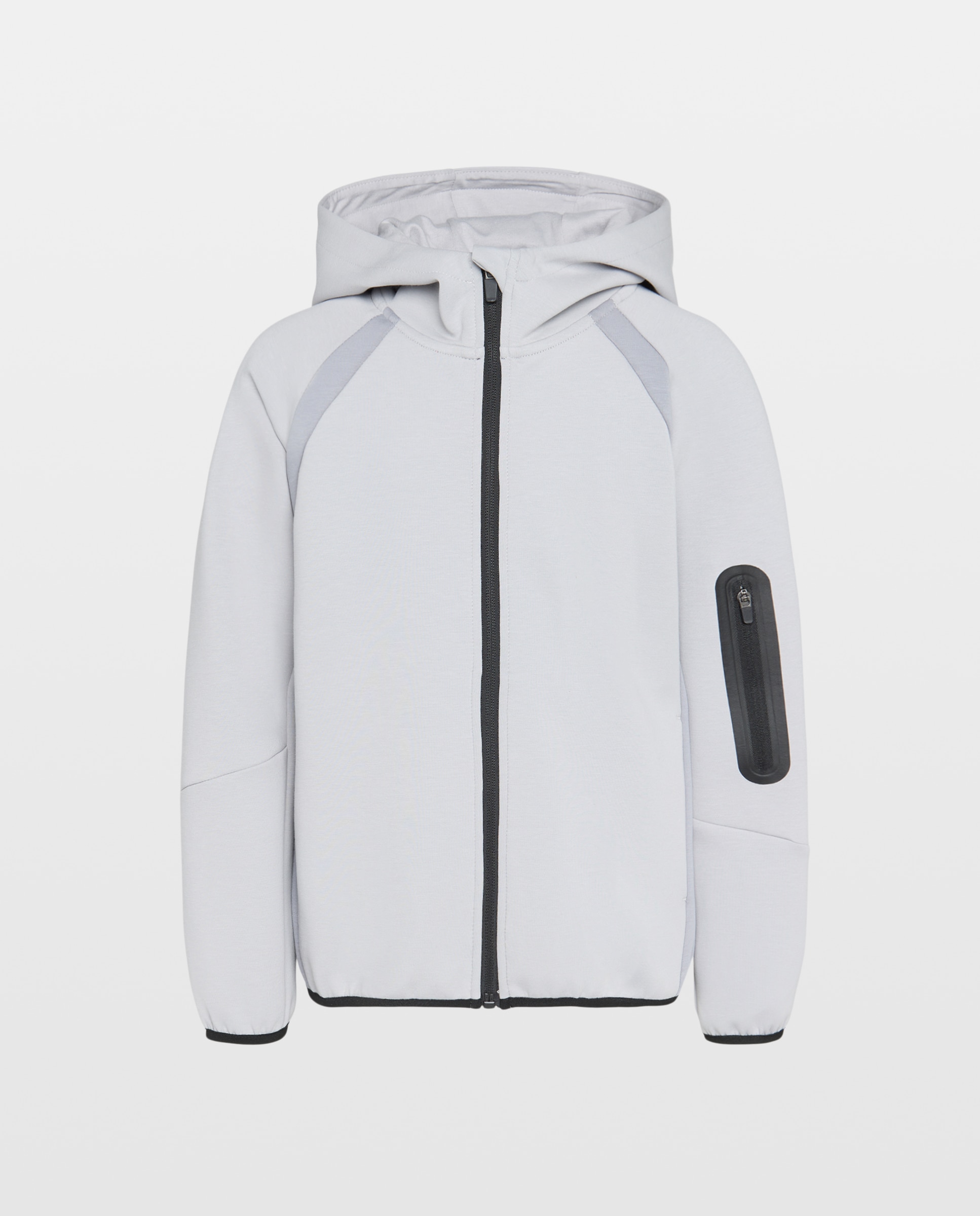 Sweatshirt Aberta com Capuz Sportcasual de Menino Cinzento-claro-4