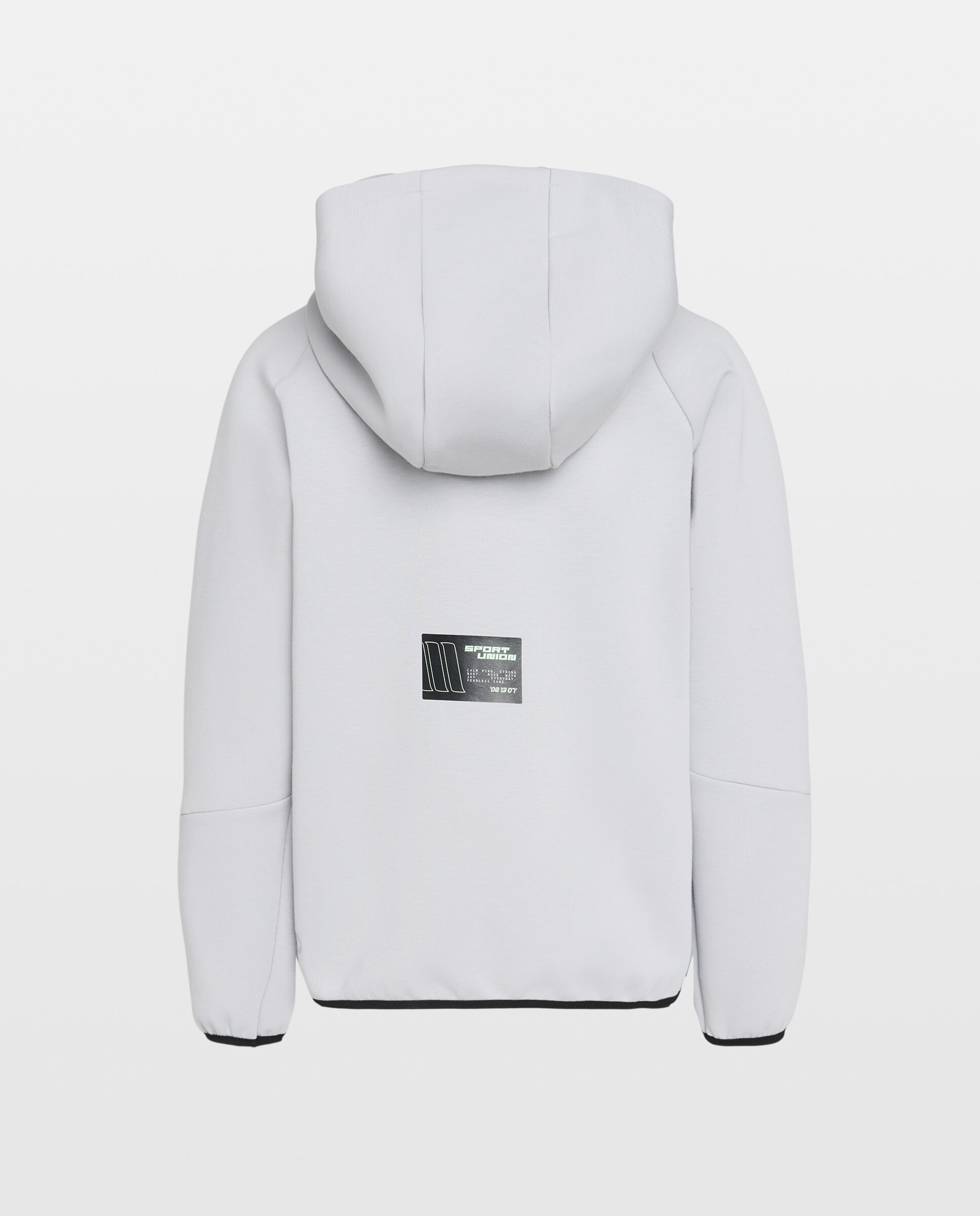 Sweatshirt Aberta com Capuz Sportcasual de Menino Cinzento-claro-5