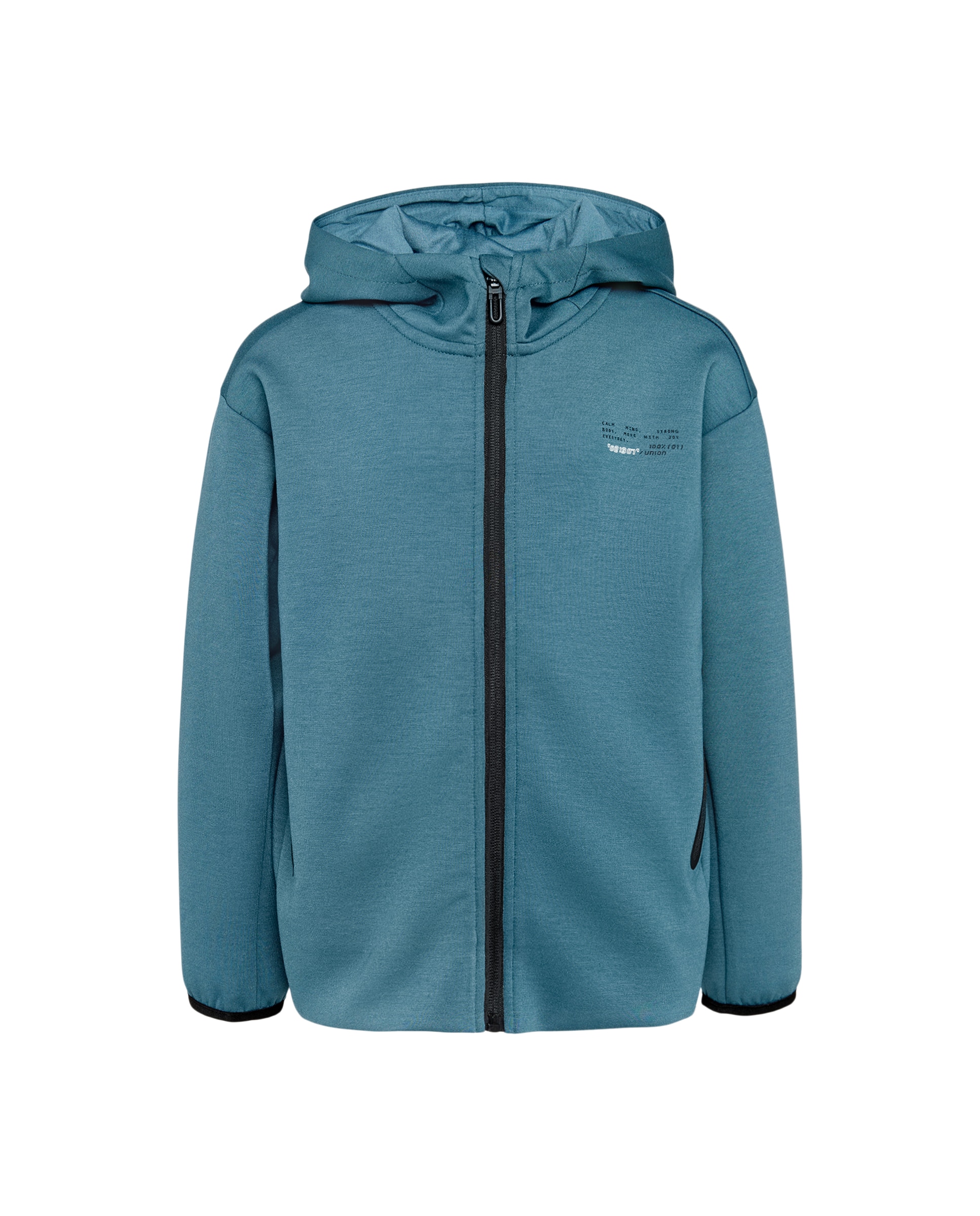 Sudadera abierta con capucha de viscosa Sportcasual de niño Boomerang - 510 Verde claro 510 Verde claro-4