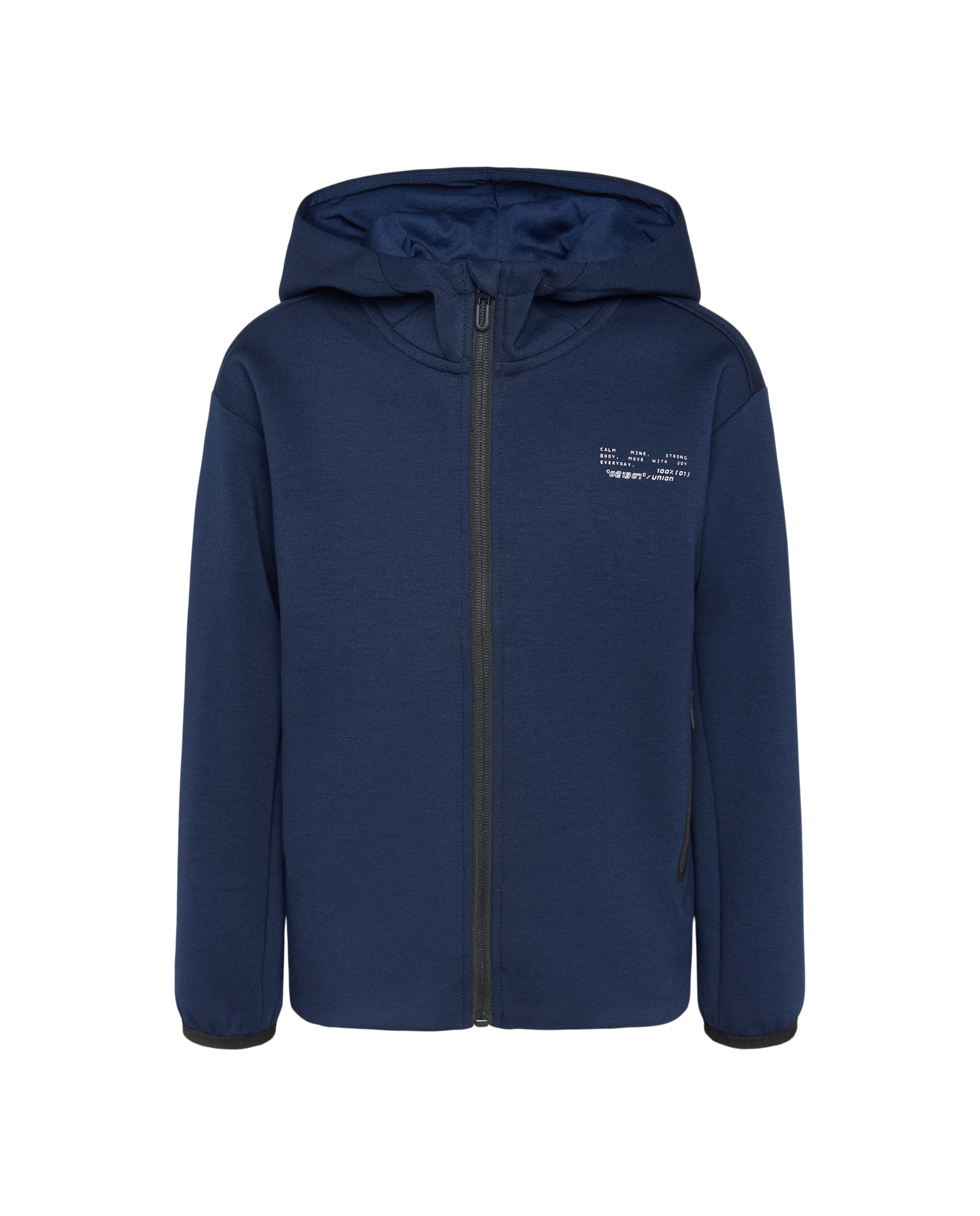 Imagen 0 de Sudadera abierta con capucha de viscosa Sportcasual de niño Boomerang Azul marino